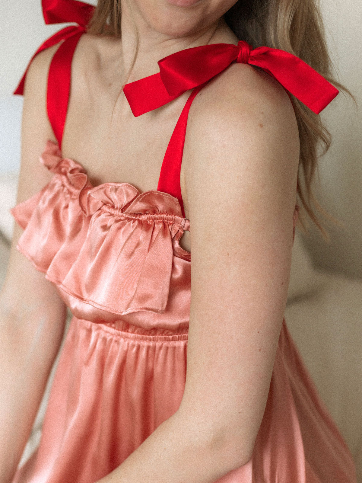 Rosemarie Dress in Rose Cherry By Morgan Lane