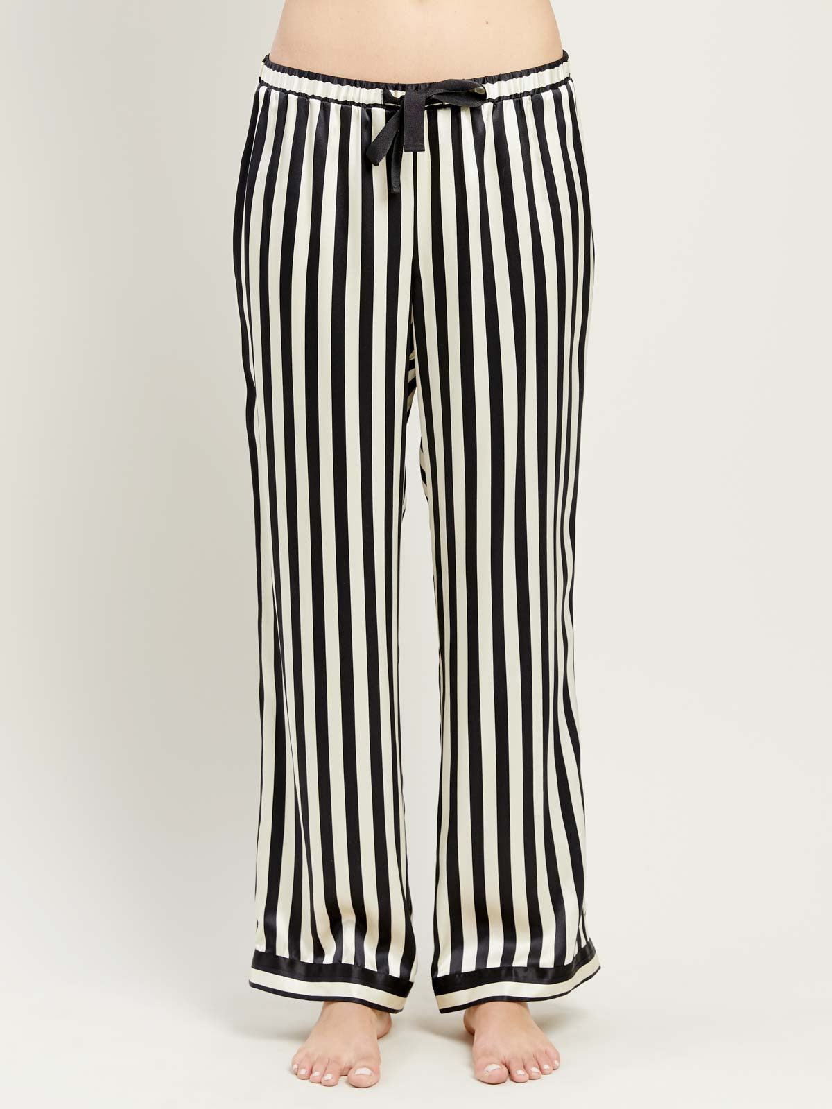 Chantal Pant in Noir Ecru By Morgan Lane