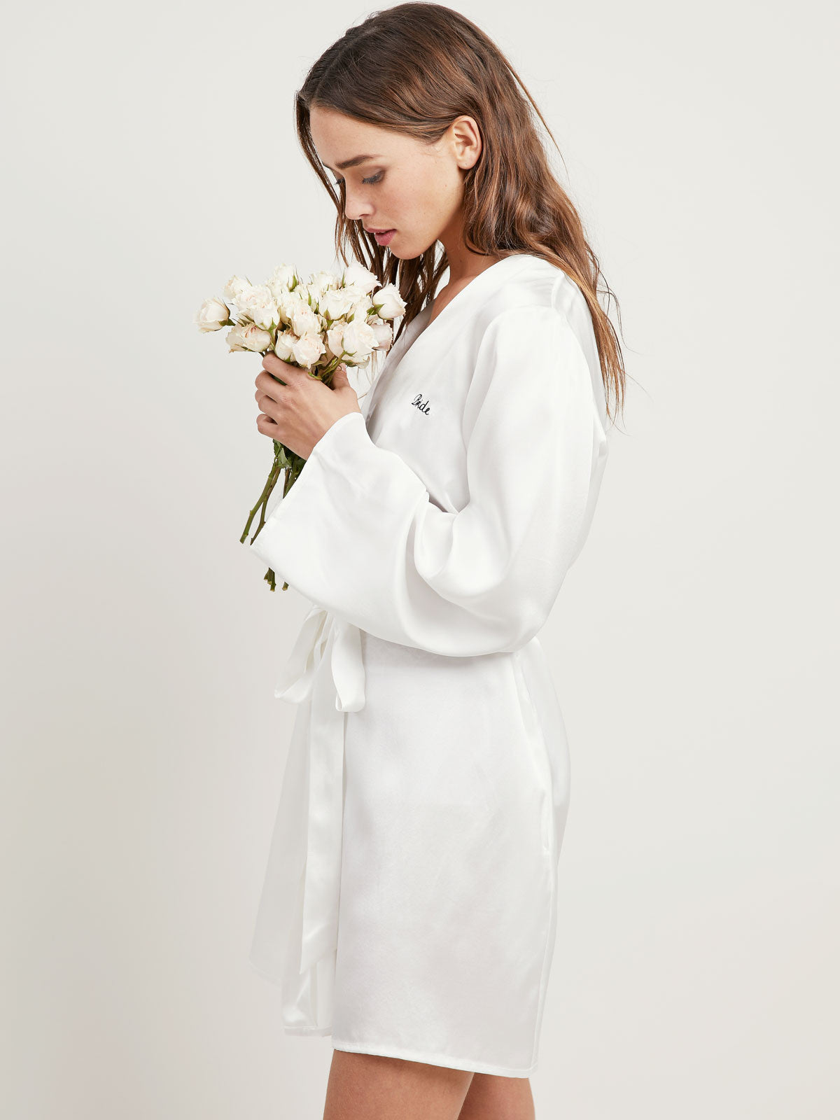Bride Langley Robe in Chalk By Morgan Lane
