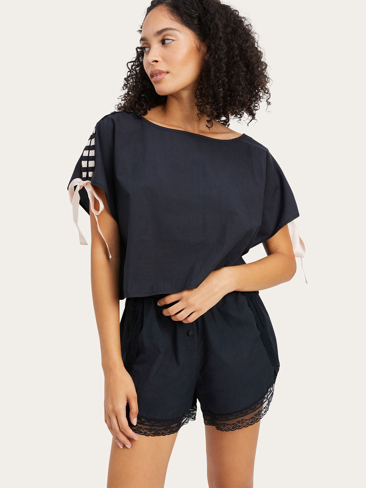 Gina Top in Noir By Morgan Lane