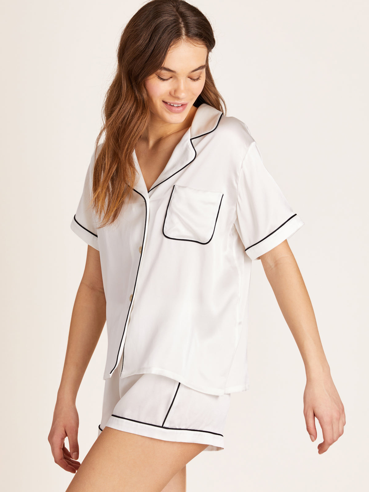 Katelyn Top in Chalk By Morgan Lane