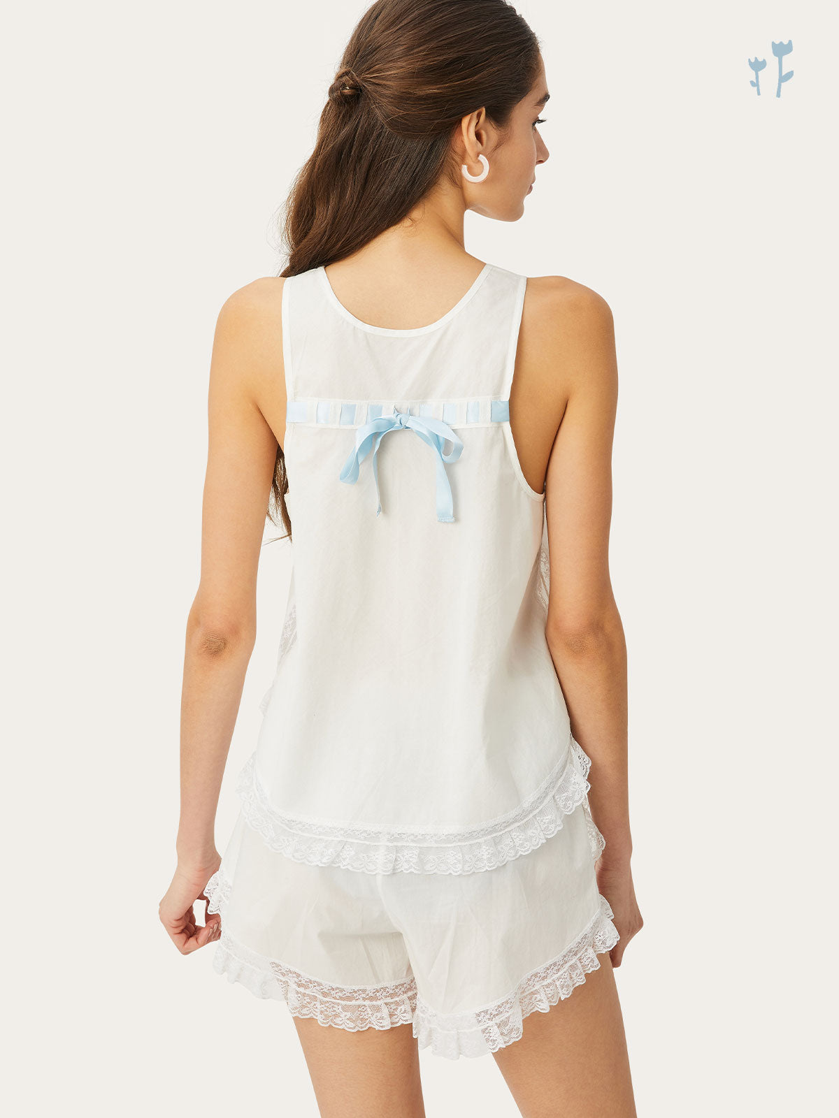 Maebelle Tank in Chalk By Morgan Lane