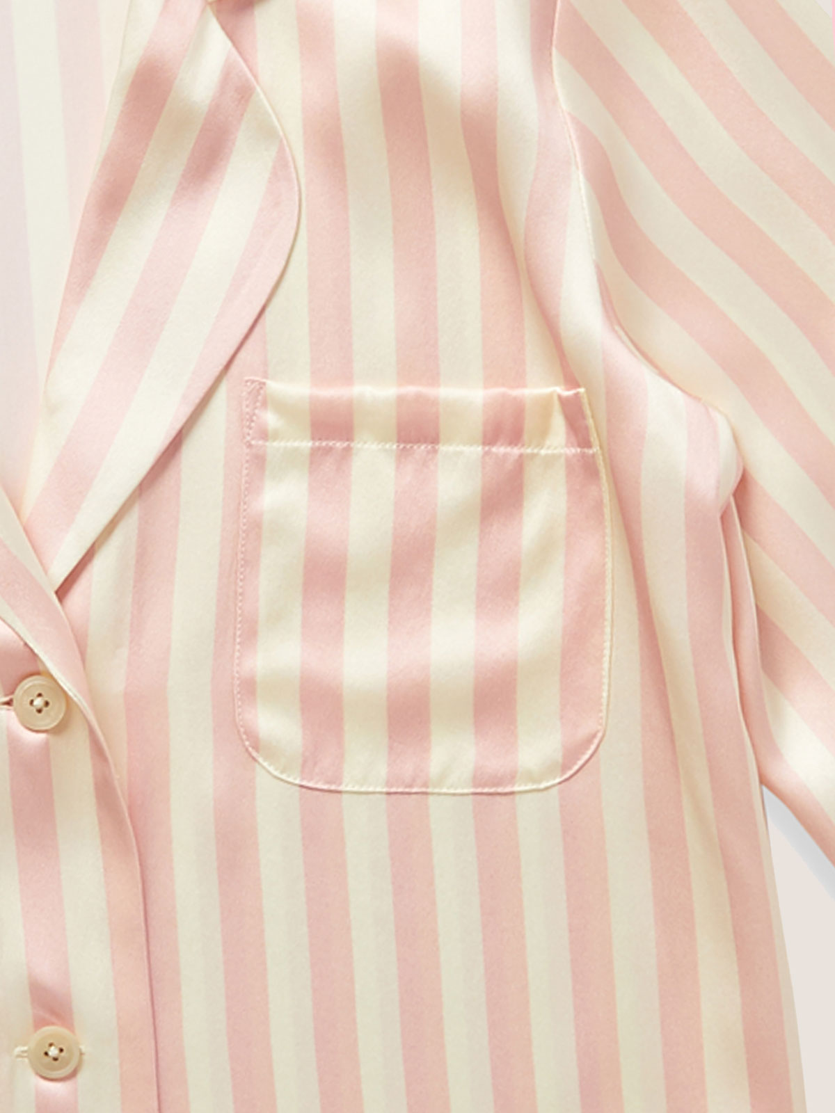 Jillian Night Shirt in Petal Stripe | Designer & Luxury Sleep Shirts