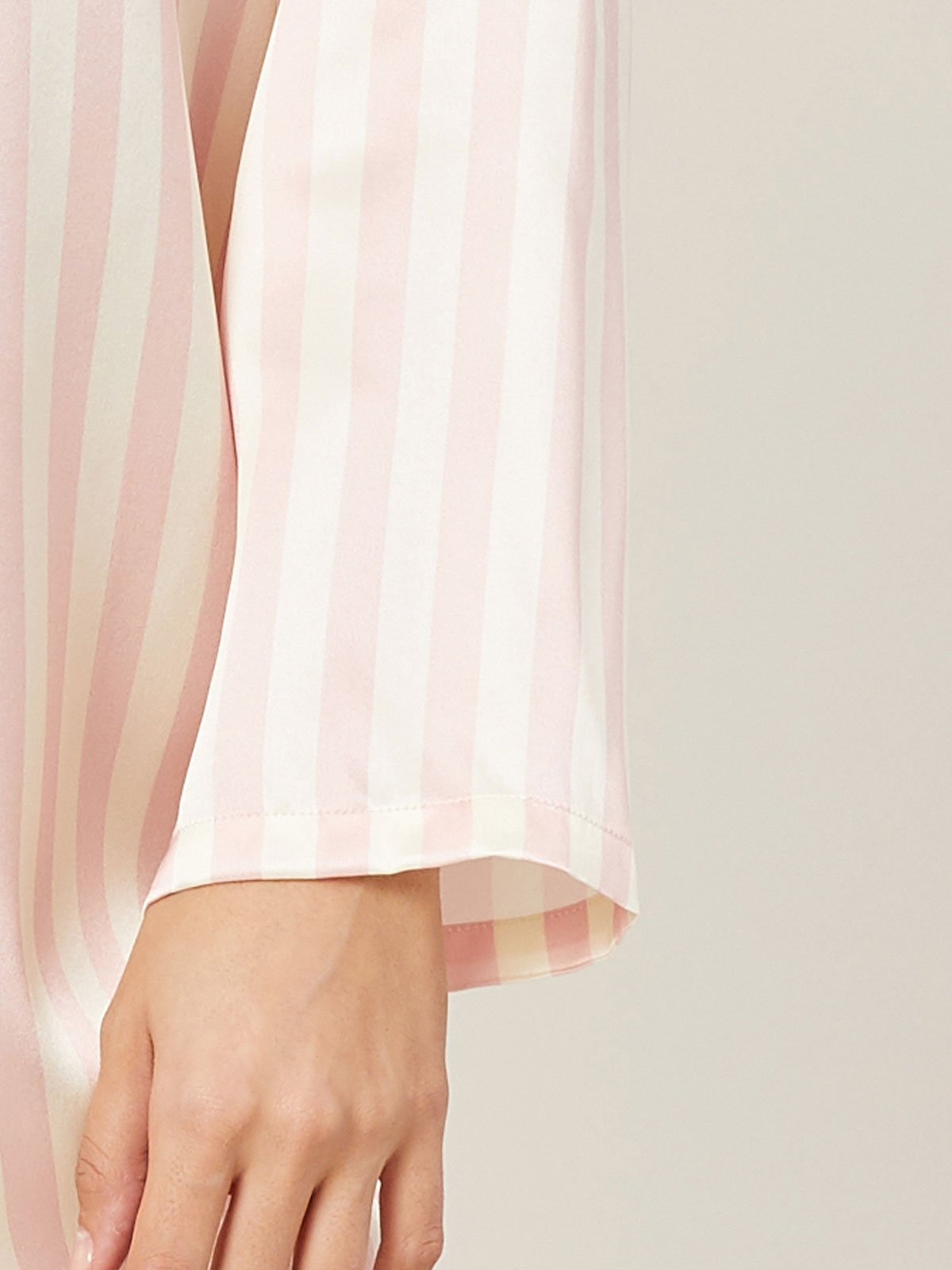 Jillian Night Shirt in Petal Stripe | Designer & Luxury Sleep Shirts