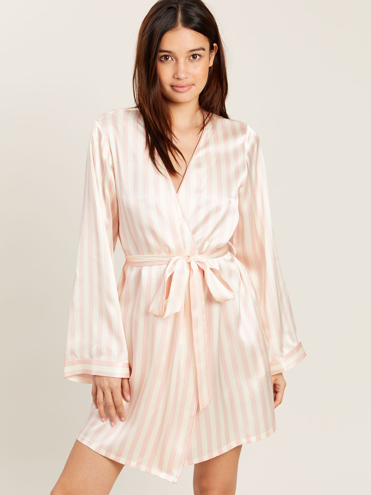 Langley Robe in Petal Stripe By Morgan Lane