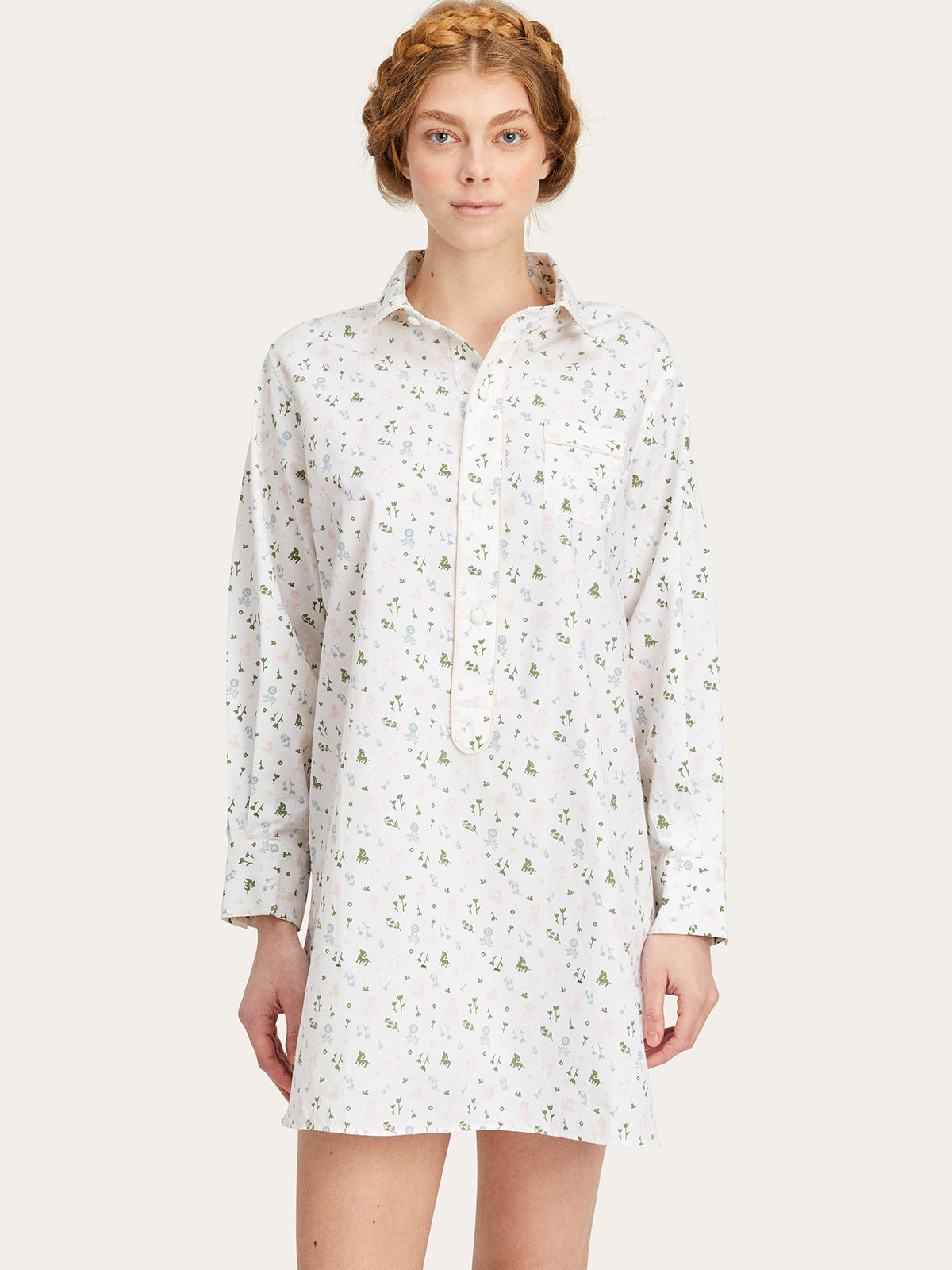 Linnet Night Shirt x Land of Bébé in Multi By Morgan Lane