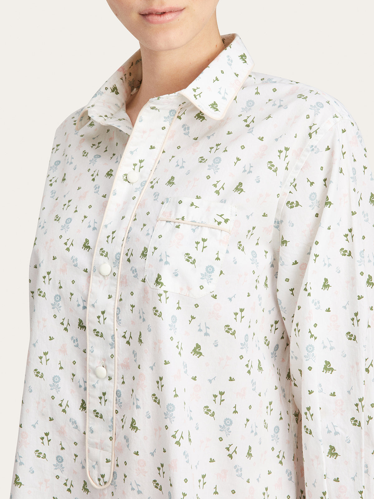Linnet Night Shirt x Land of Bébé in Multi By Morgan Lane