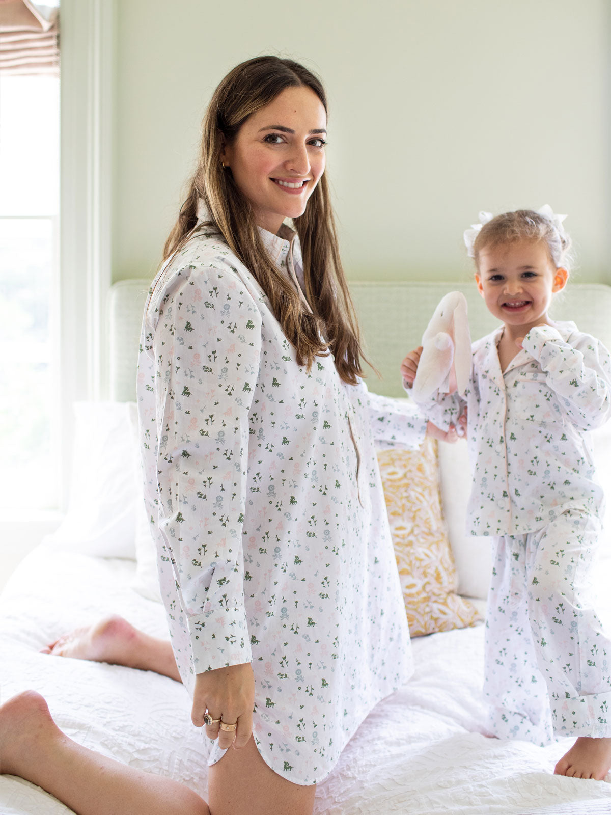 Linnet Night Shirt x Land of Bébé in Multi By Morgan Lane