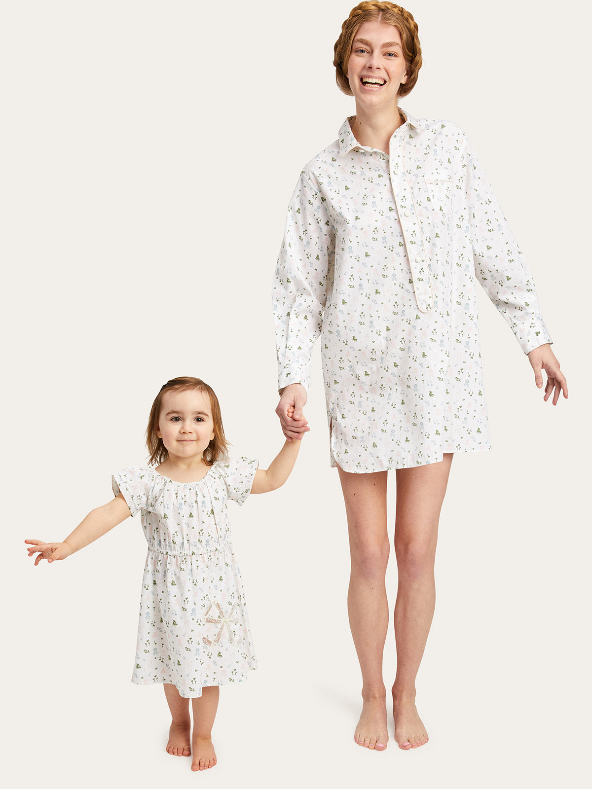 Linnet Night Shirt x Land of Bébé in Multi By Morgan Lane