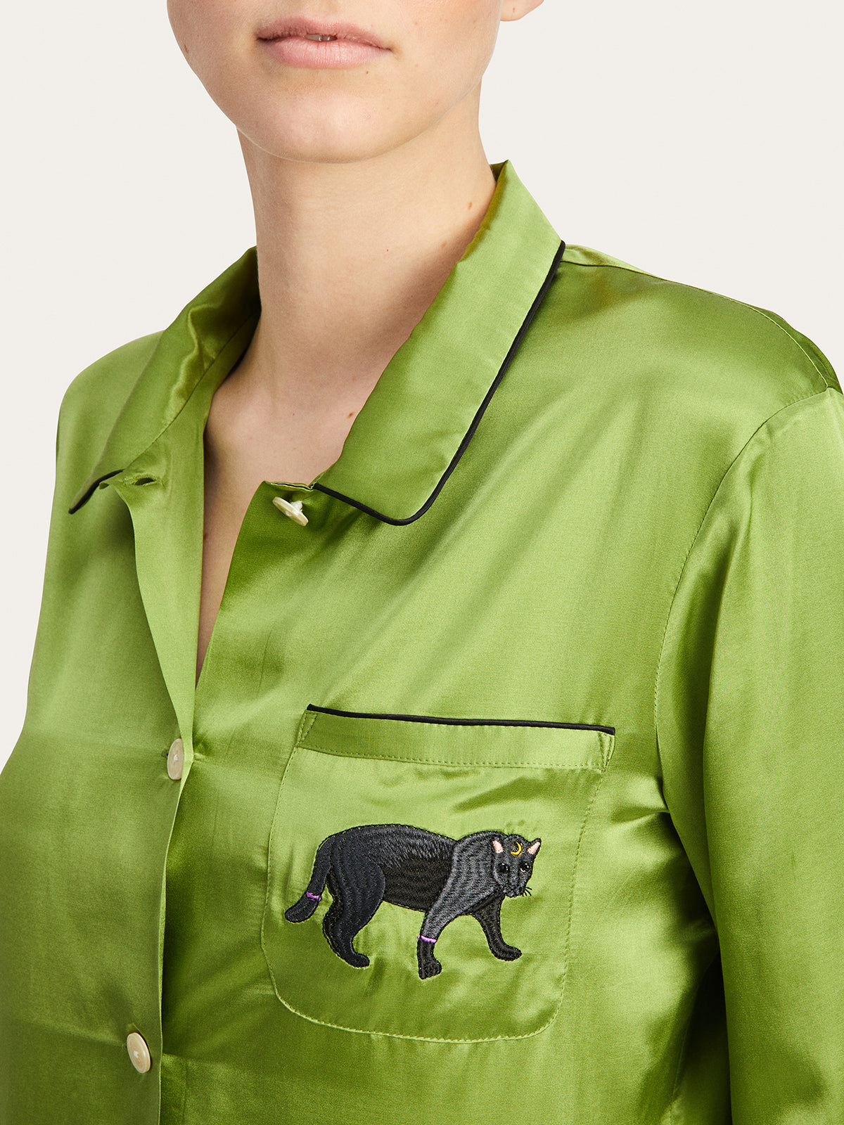 Ruthie Top in Green Envy By Morgan Lane