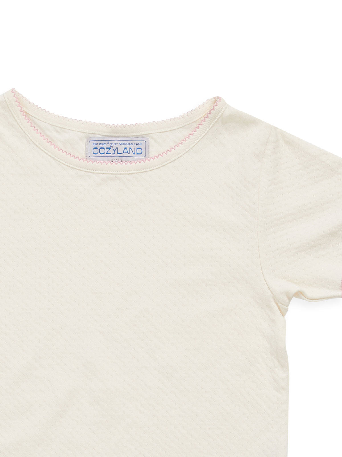 Baby Jean Tee In Rose Water By Morgan Lane