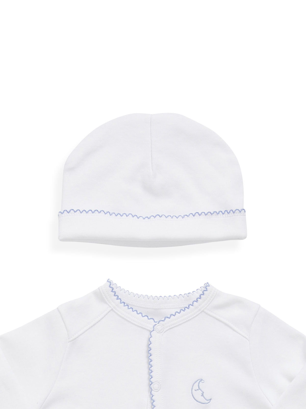 Baby Hat Rory Onesie Set In Chalk By Morgan Lane