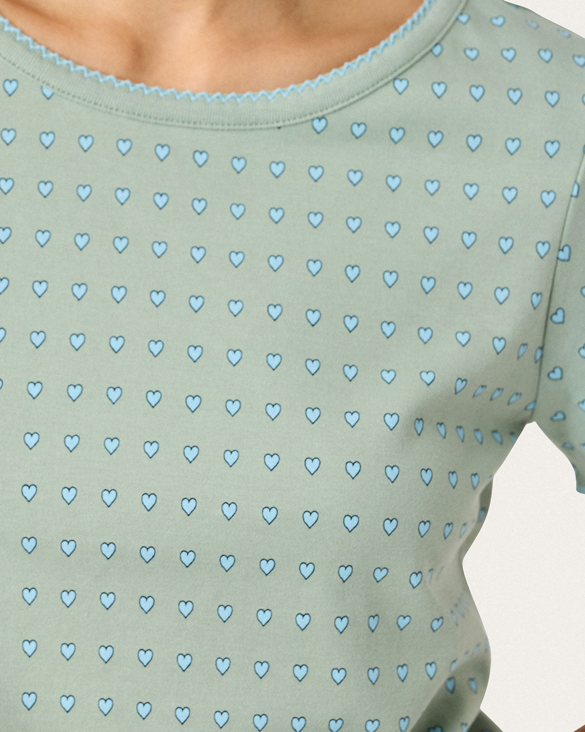 Baby Jean Long Pj Set in Iceberg By Morgan Lane