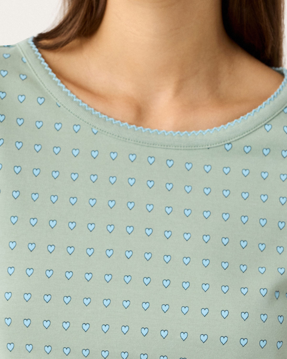 Baby Jean Long Pj Set in Iceberg By Morgan Lane