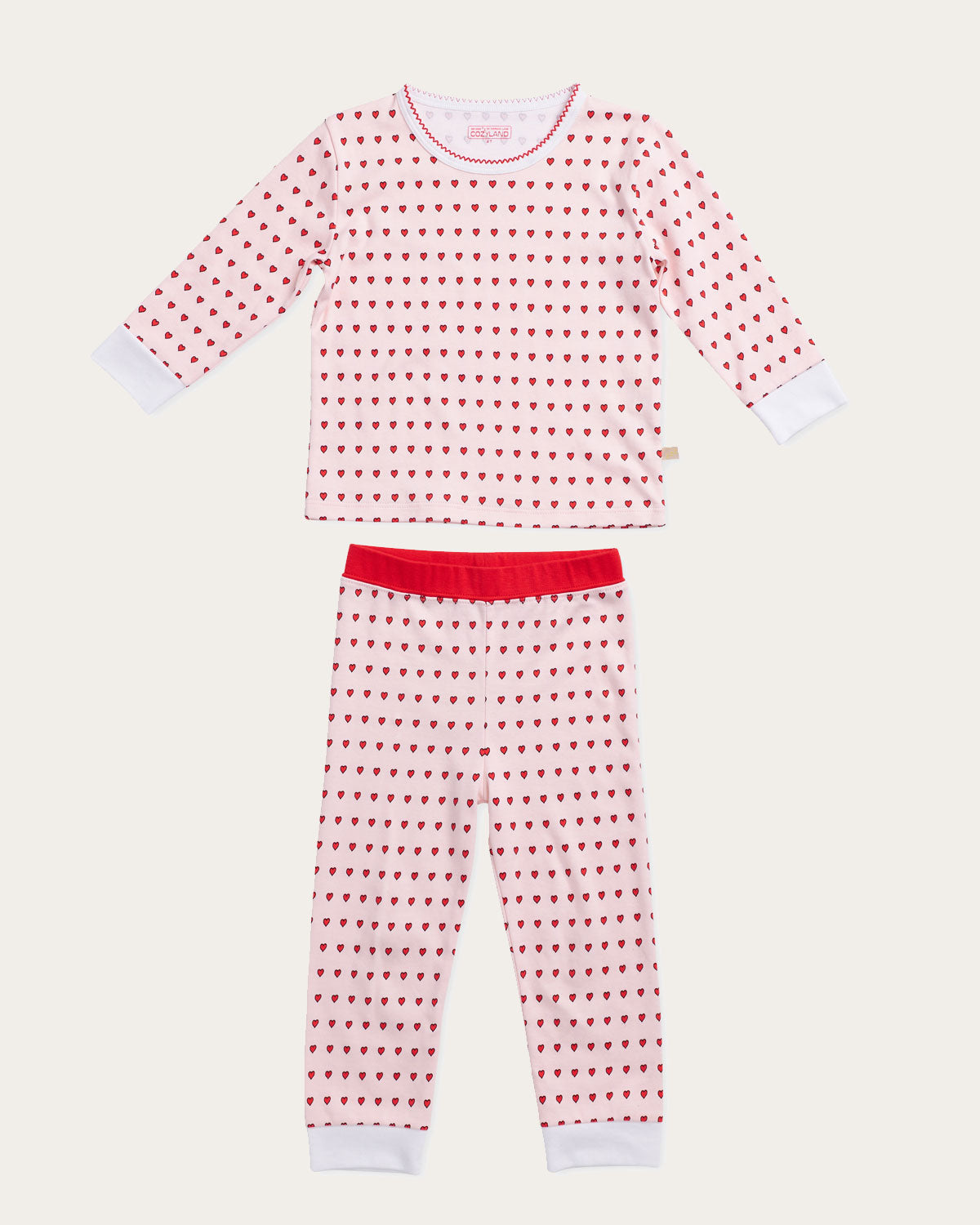 Riley PJ Set in Floating Hearts By Morgan Lane