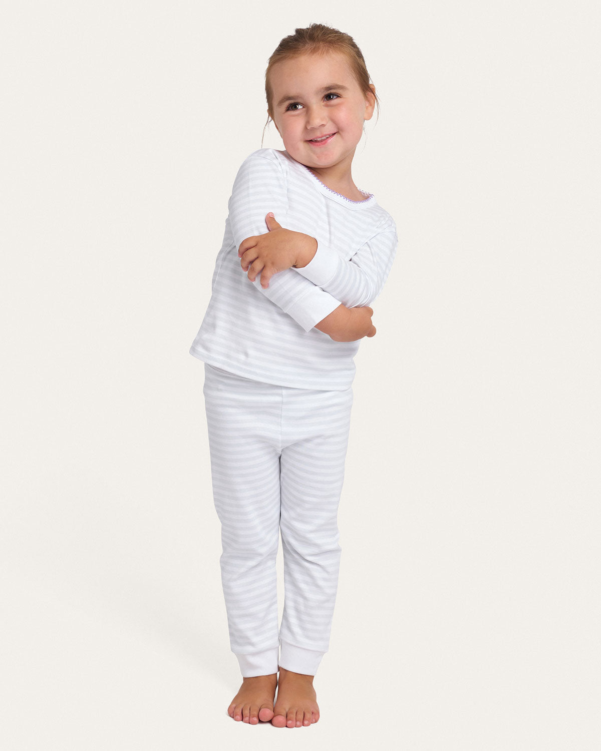 Riley Pajama Set in Sleepy Stripe By Morgan Lane