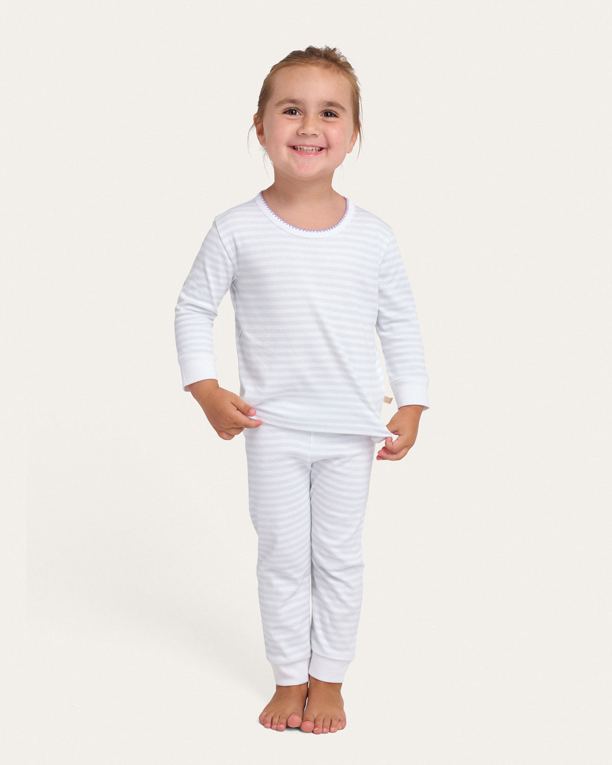 Riley Pajama Set in Sleepy Stripe By Morgan Lane