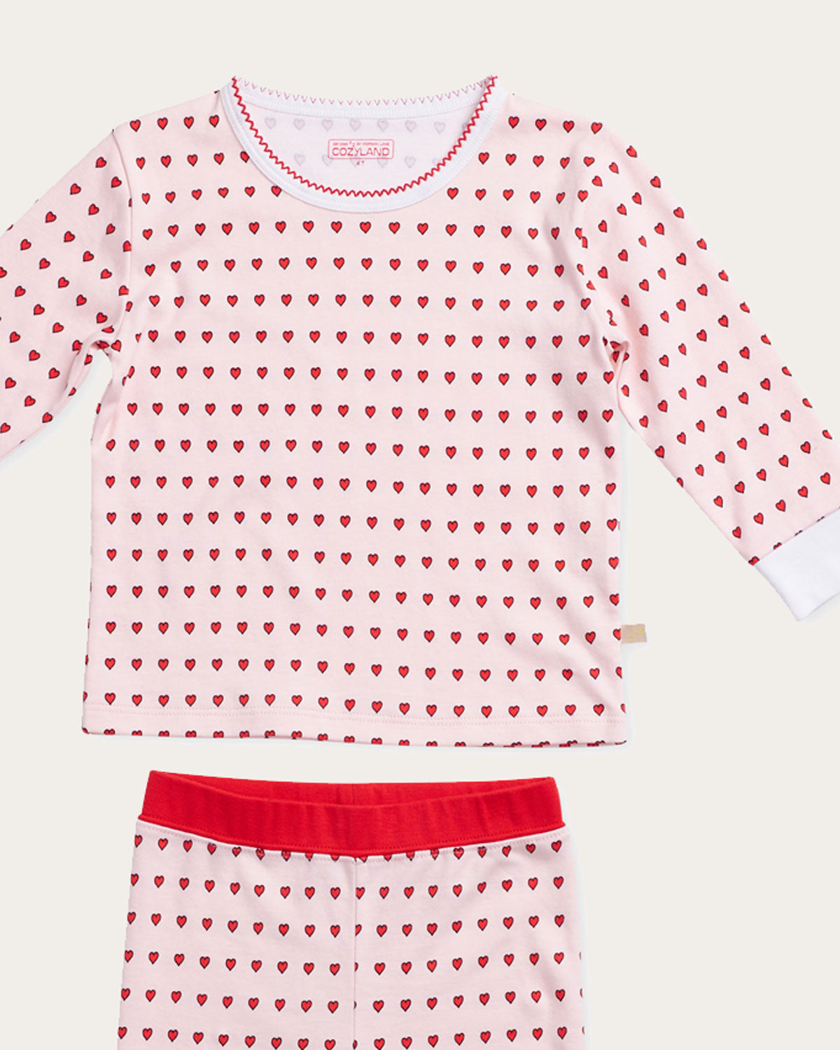 Riley PJ Set in Floating Hearts By Morgan Lane