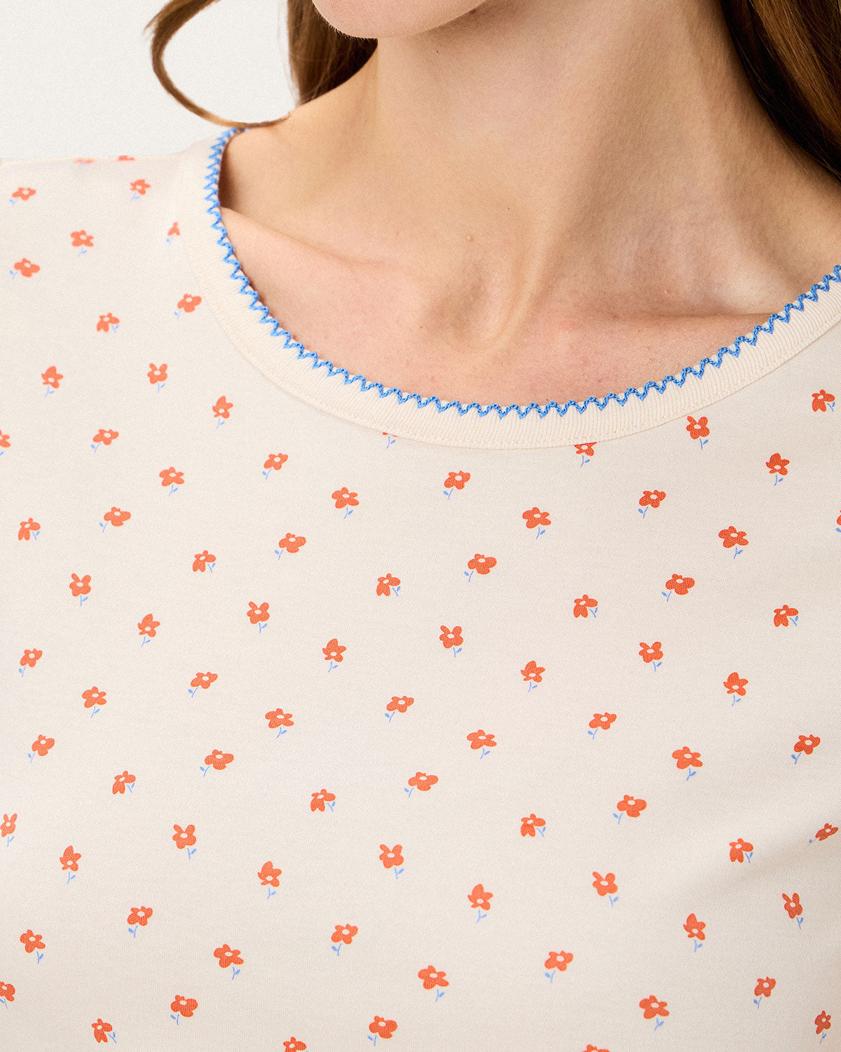 Baby Jean Tee in Sweet Poppies By Morgan Lane