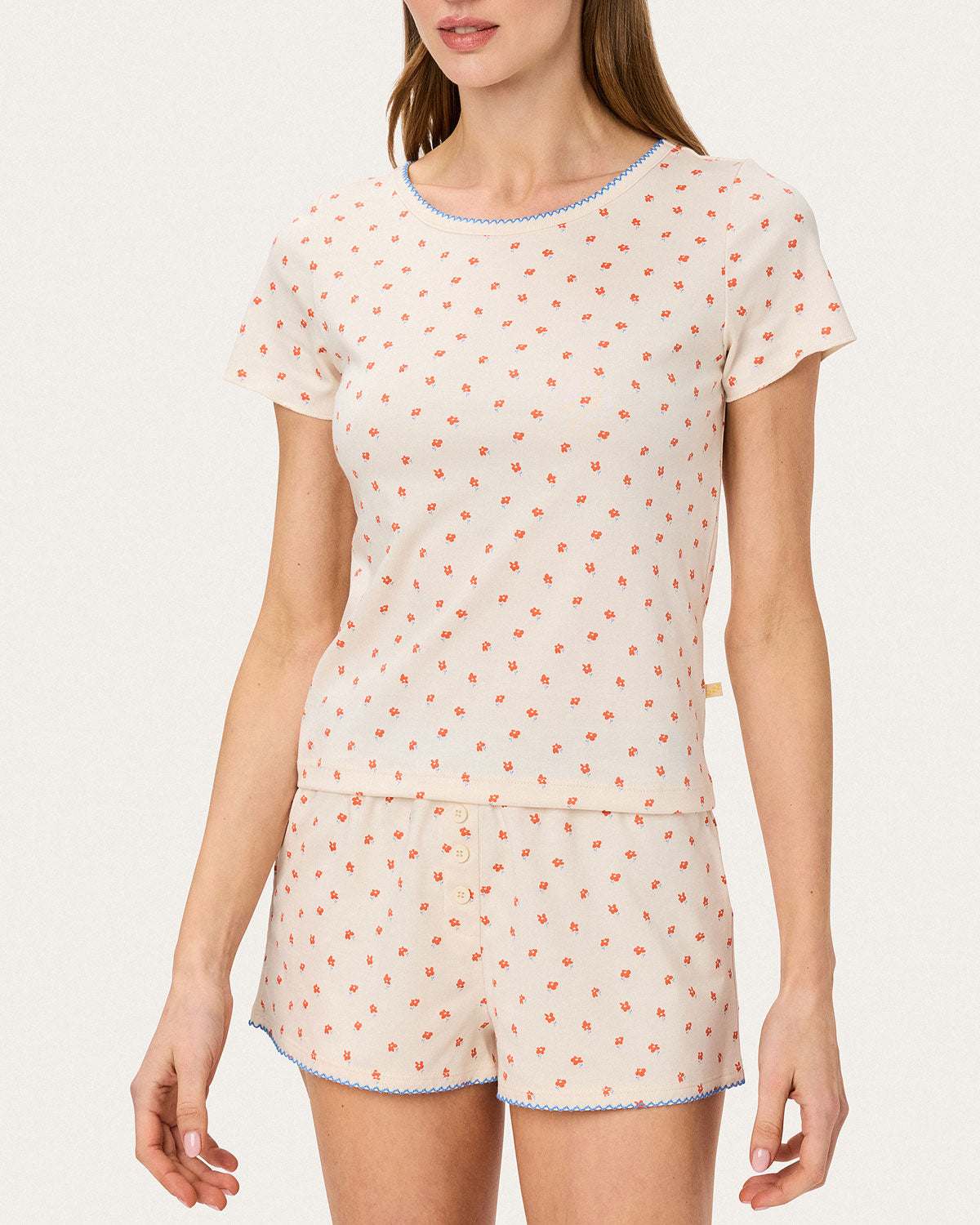 Baby Jean Tee in Sweet Poppies By Morgan Lane