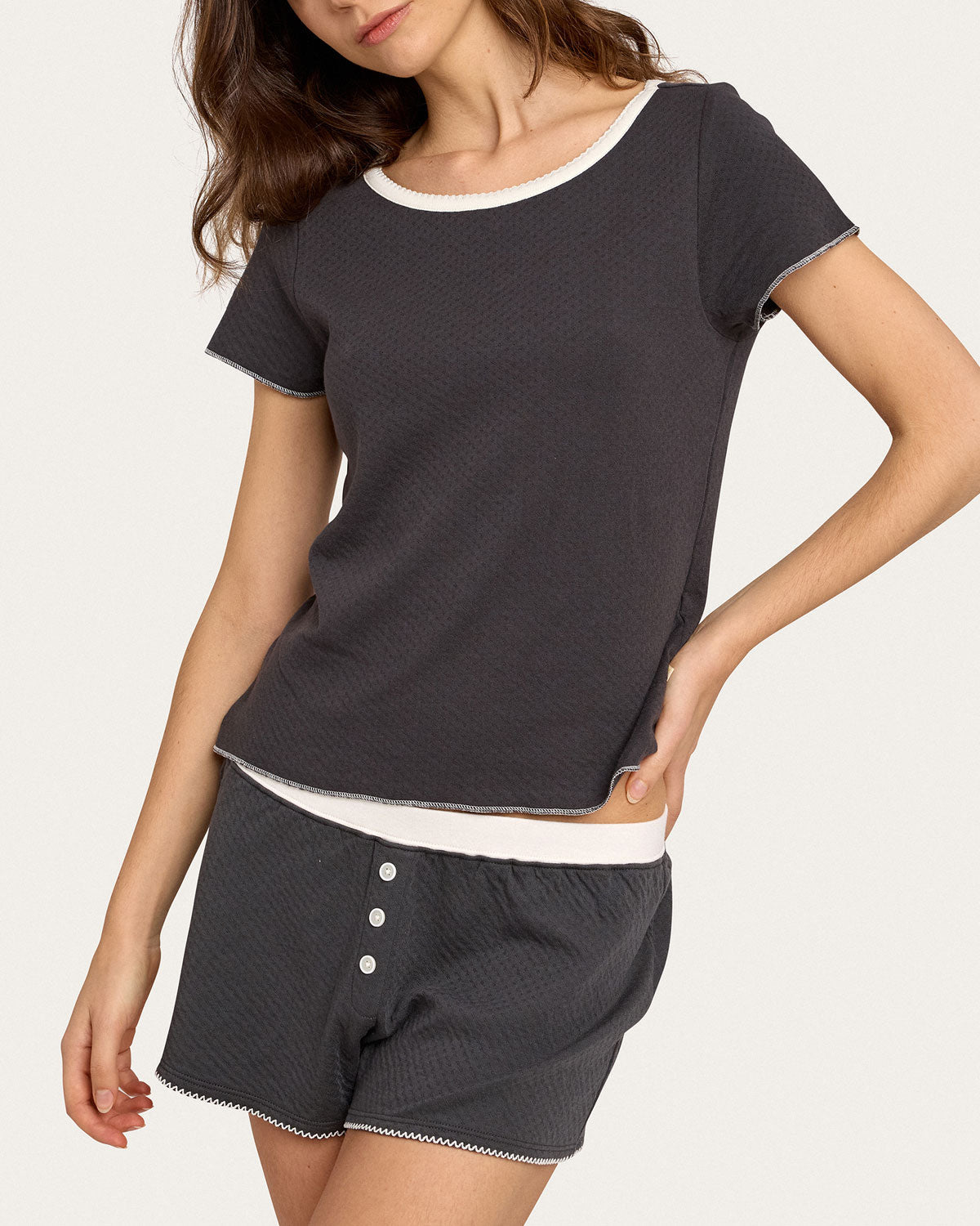 Baby Jean Tee in Ink By Morgan Lane
