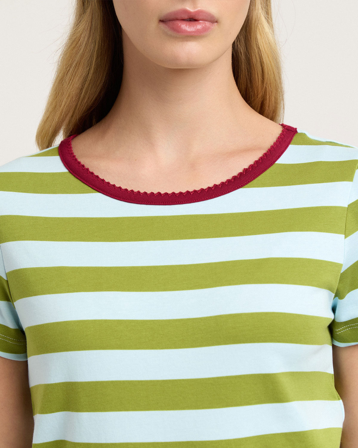 Baby Jean Tee in Olive/Ice By Morgan Lane