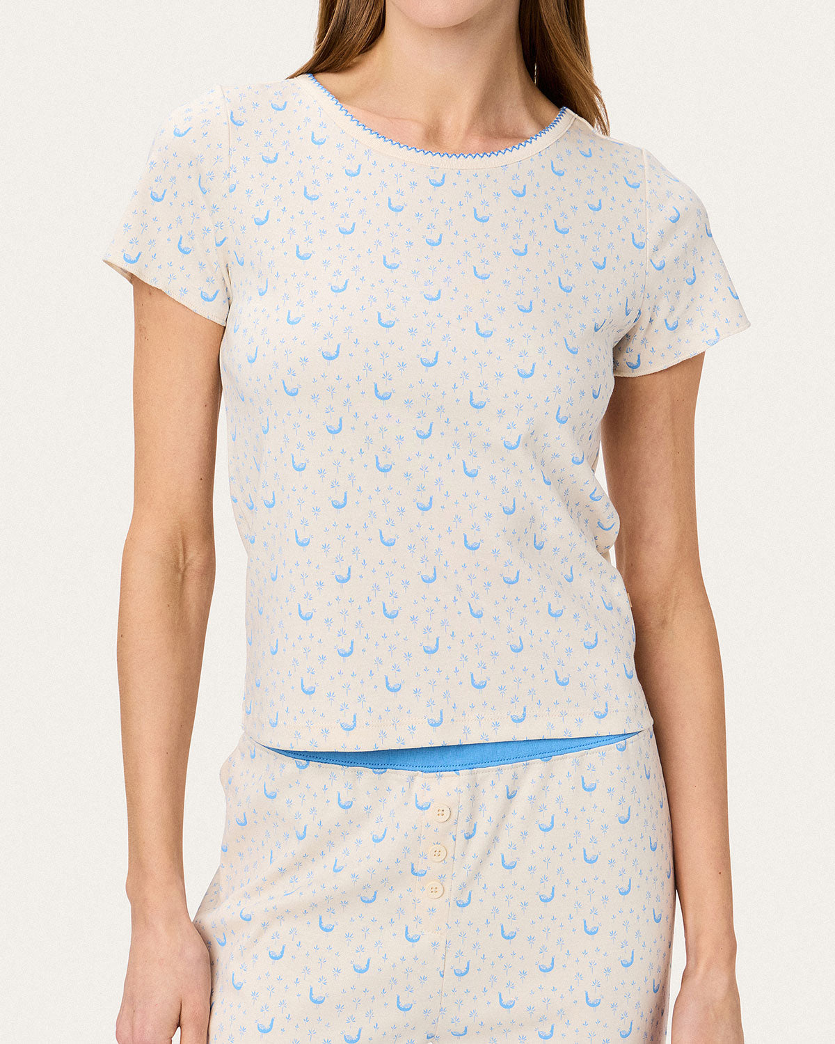 Baby Jean Long Pj Set in Roo By Morgan Lane