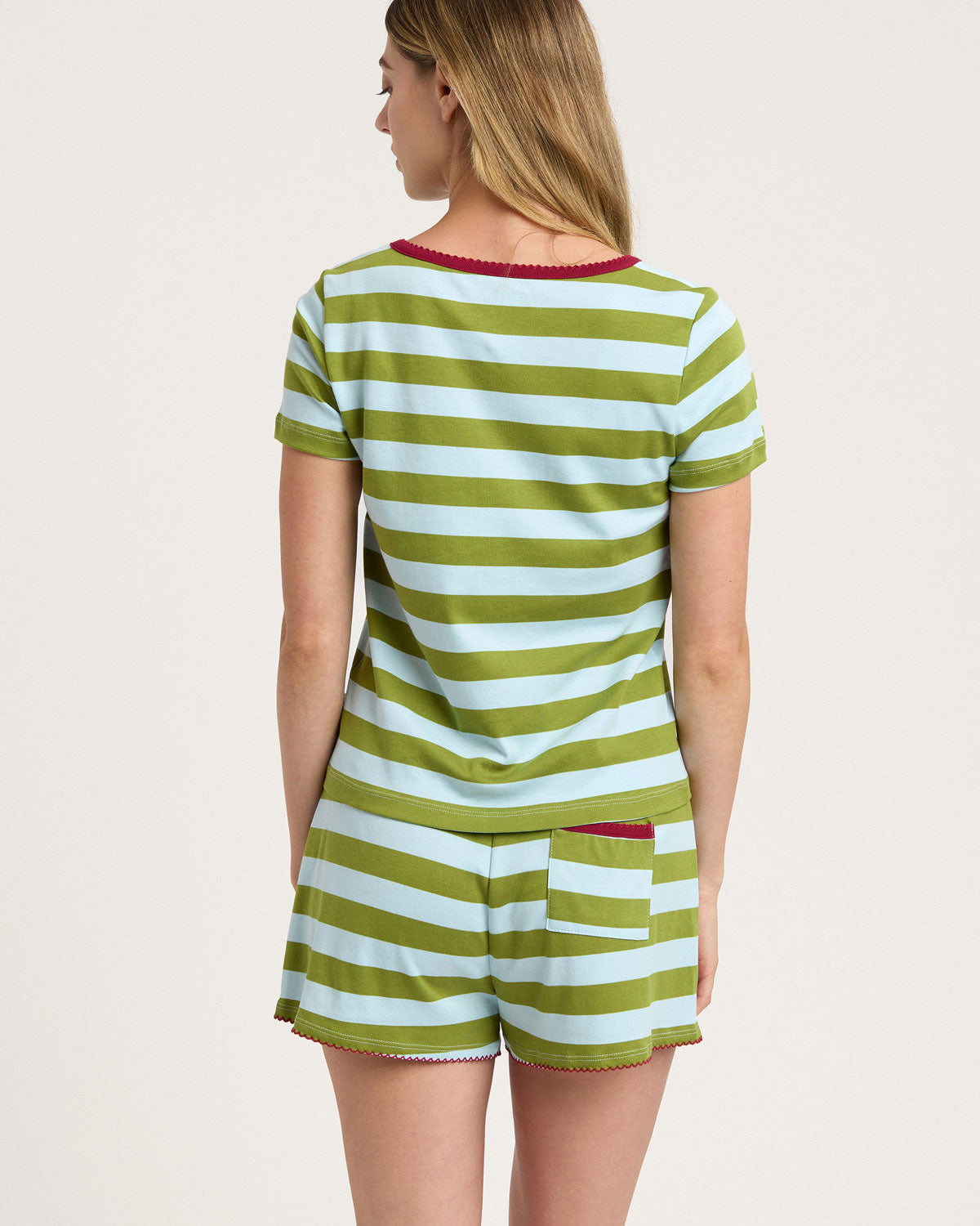 Baby Jean Tee in Olive/Ice By Morgan Lane