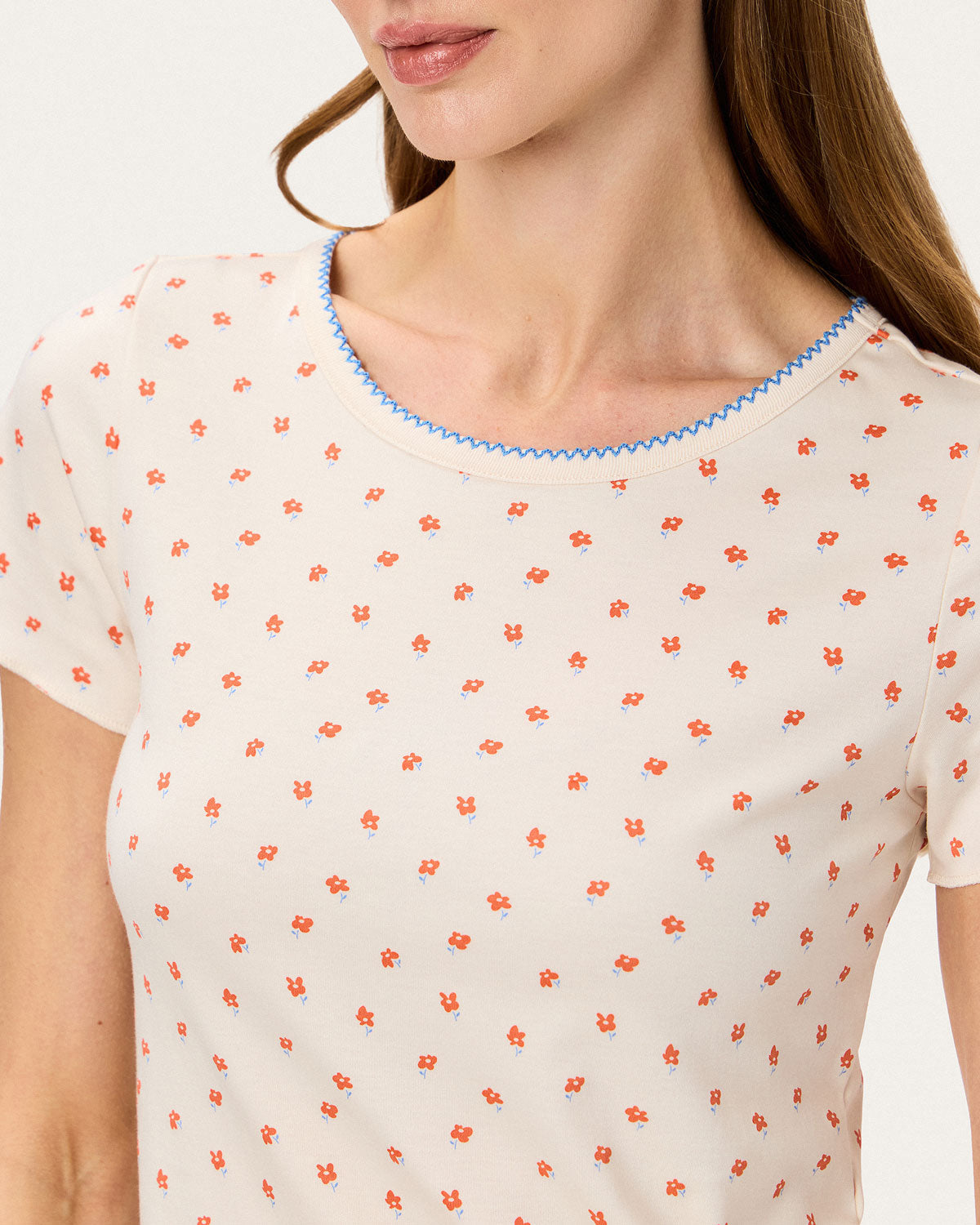 Baby Jean Tee in Sweet Poppies By Morgan Lane