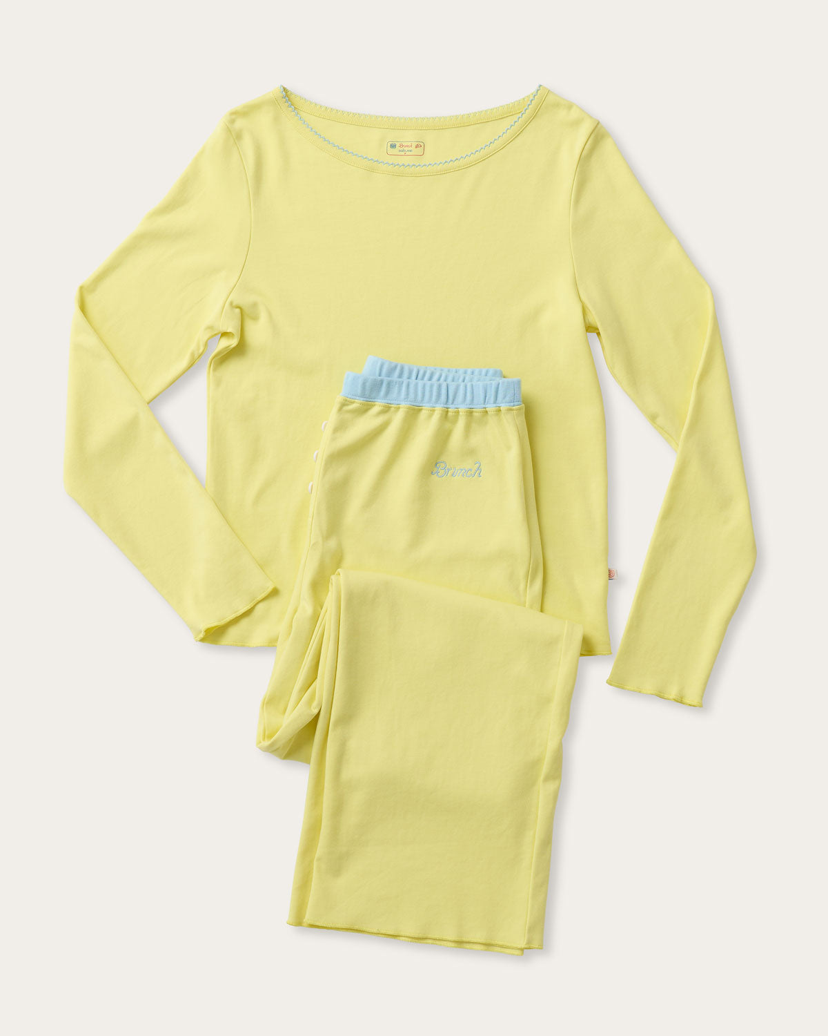 Brunch PJ Set in Sunshine Yellow By Morgan Lane