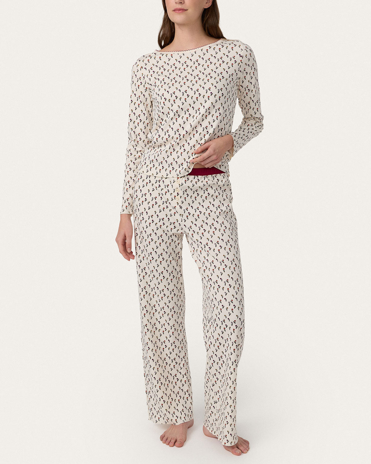 Ellie Pj Set in Anemone By Morgan Lane
