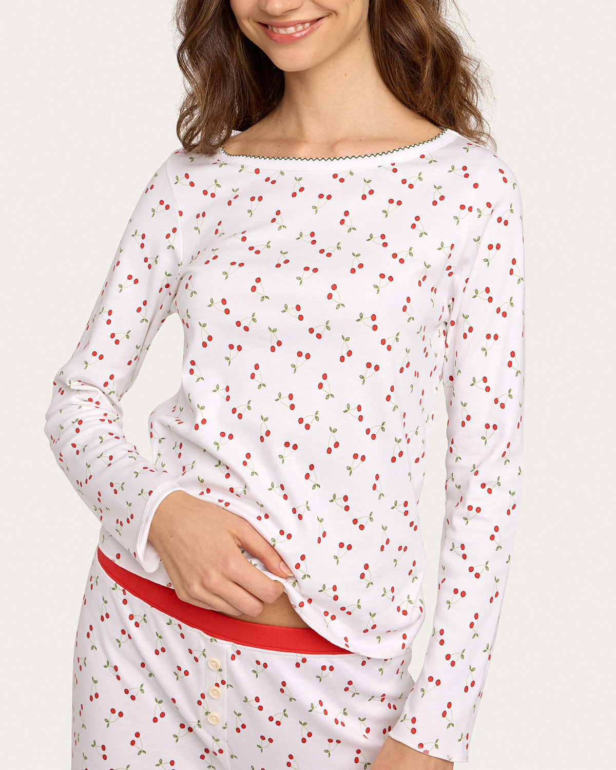 Ellie PJ Set in Cherry Pie By Morgan Lane
