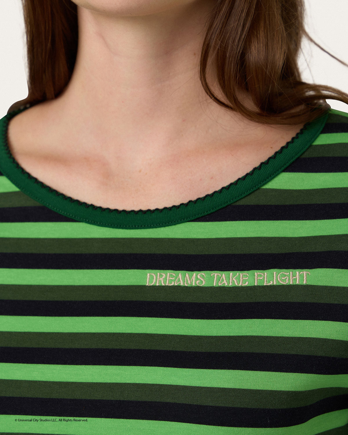 Elphaba Stripe Long PJ Set By Morgan Lane