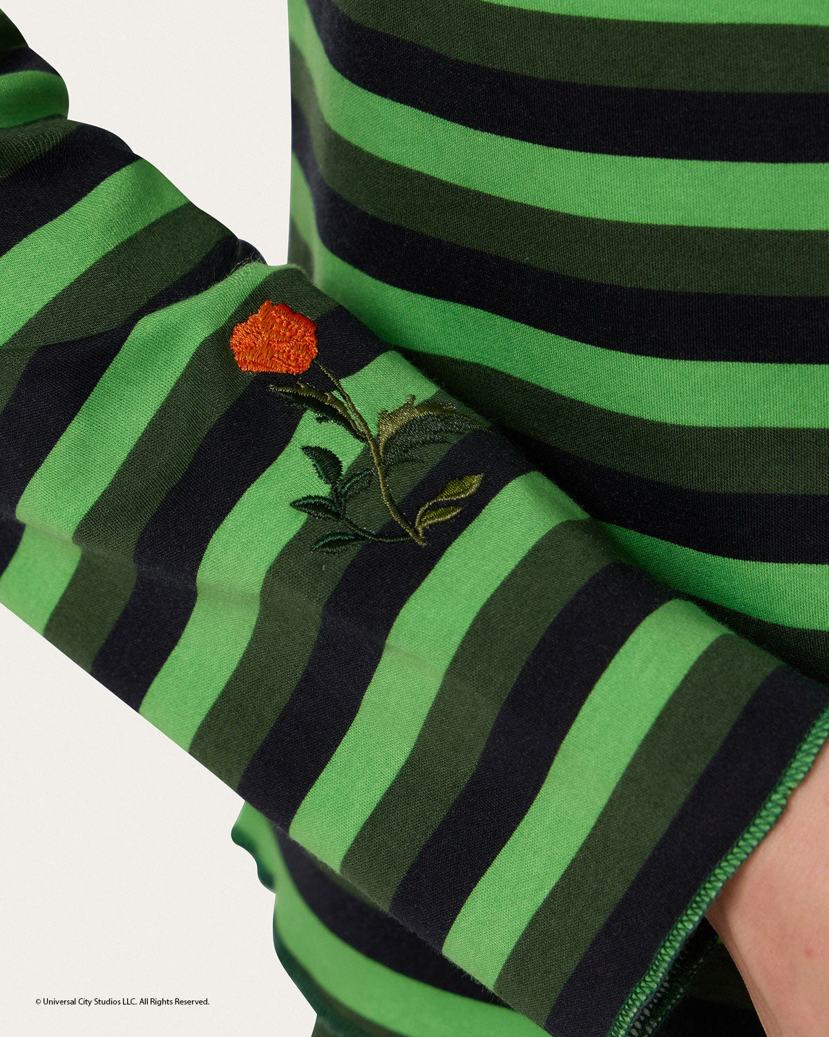 Elphaba Stripe Long PJ Set By Morgan Lane