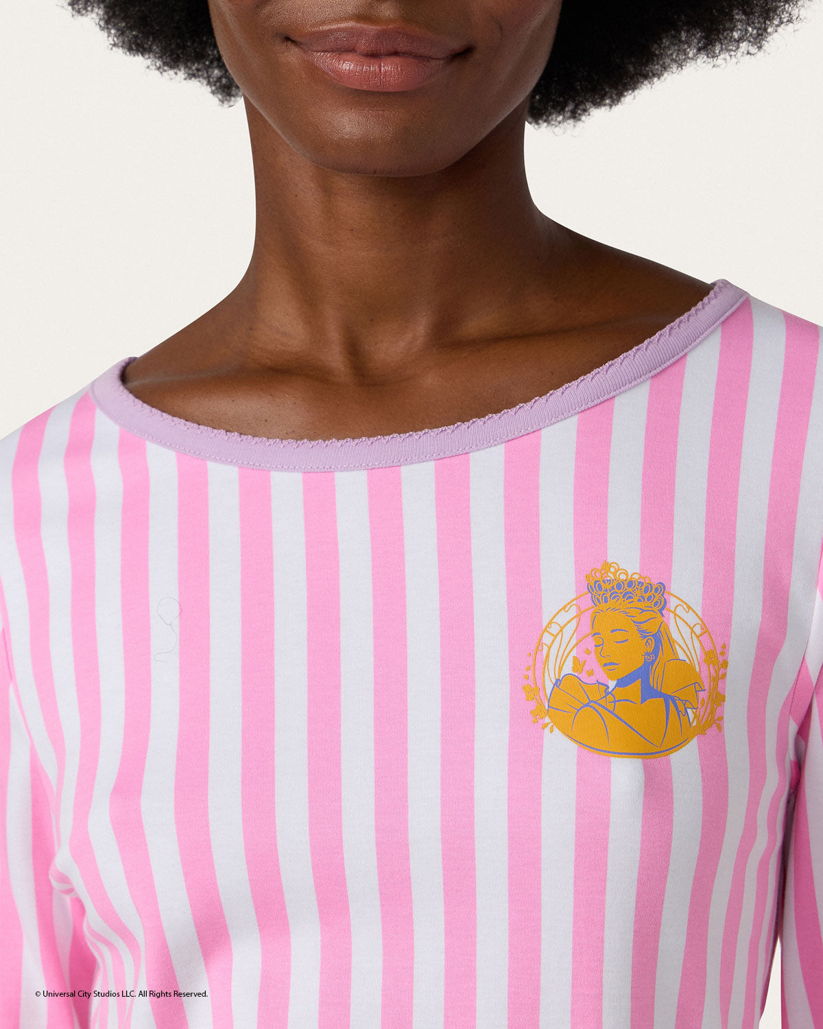 Glinda Striped PJ Set By Morgan Lane