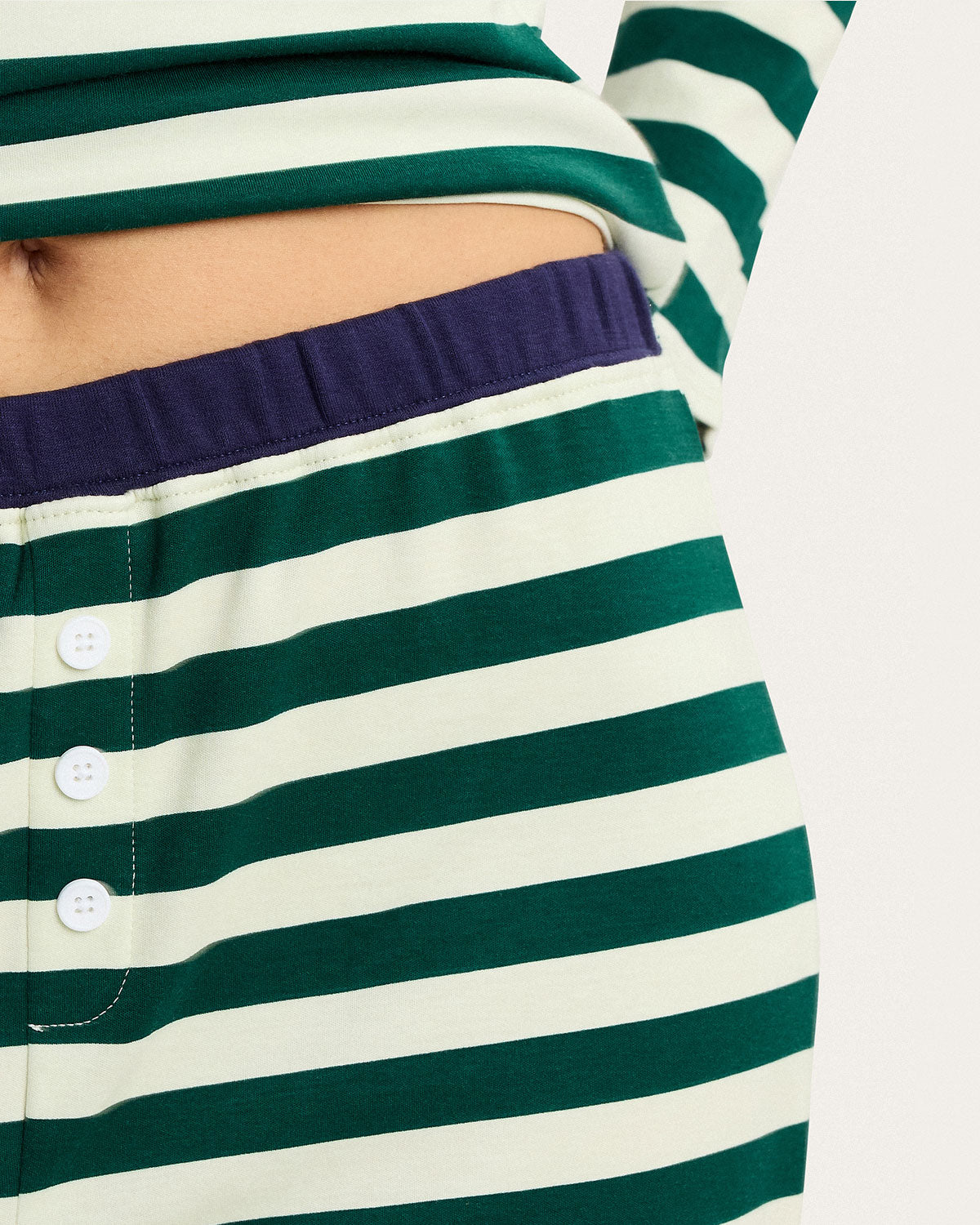 Ellie PJ Set in Jolly Stripe By Morgan Lane