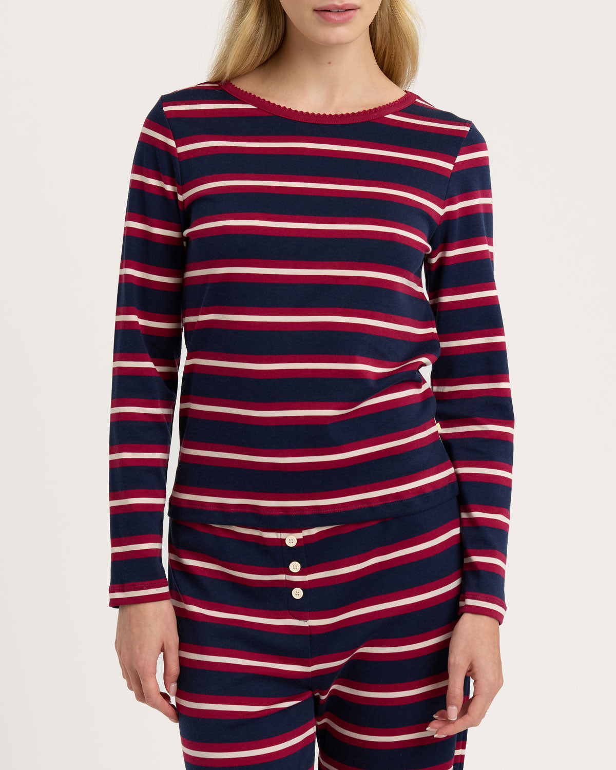 Ellie PJ Set in Rugby Stripe By Morgan Lane