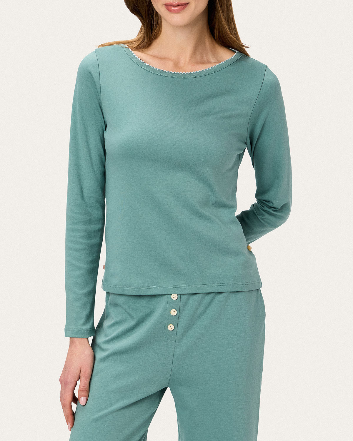Ellie PJ Set in Sage/Air By Morgan Lane