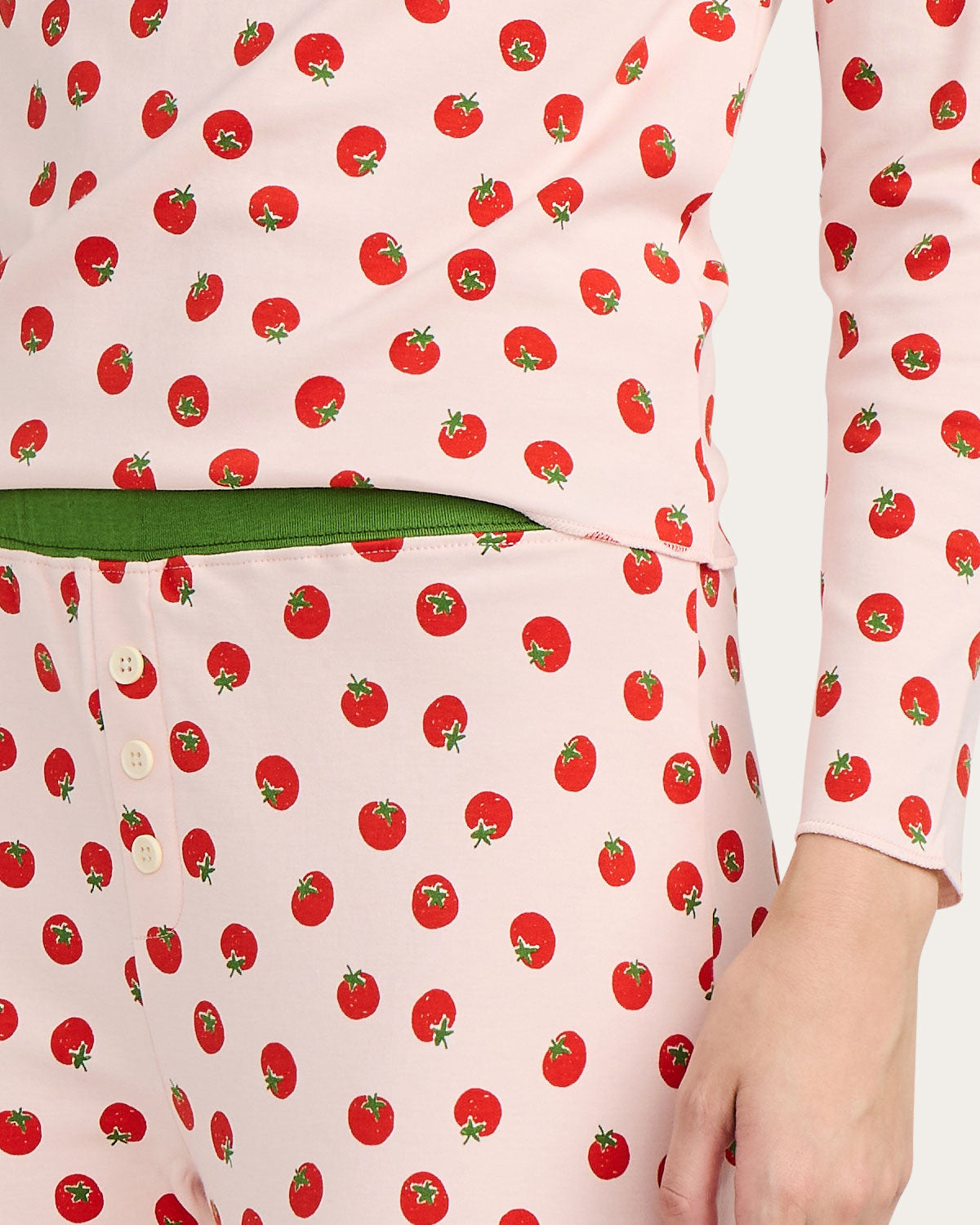 Ellie Pj Set in Juicy Tomatoes By Morgan Lane