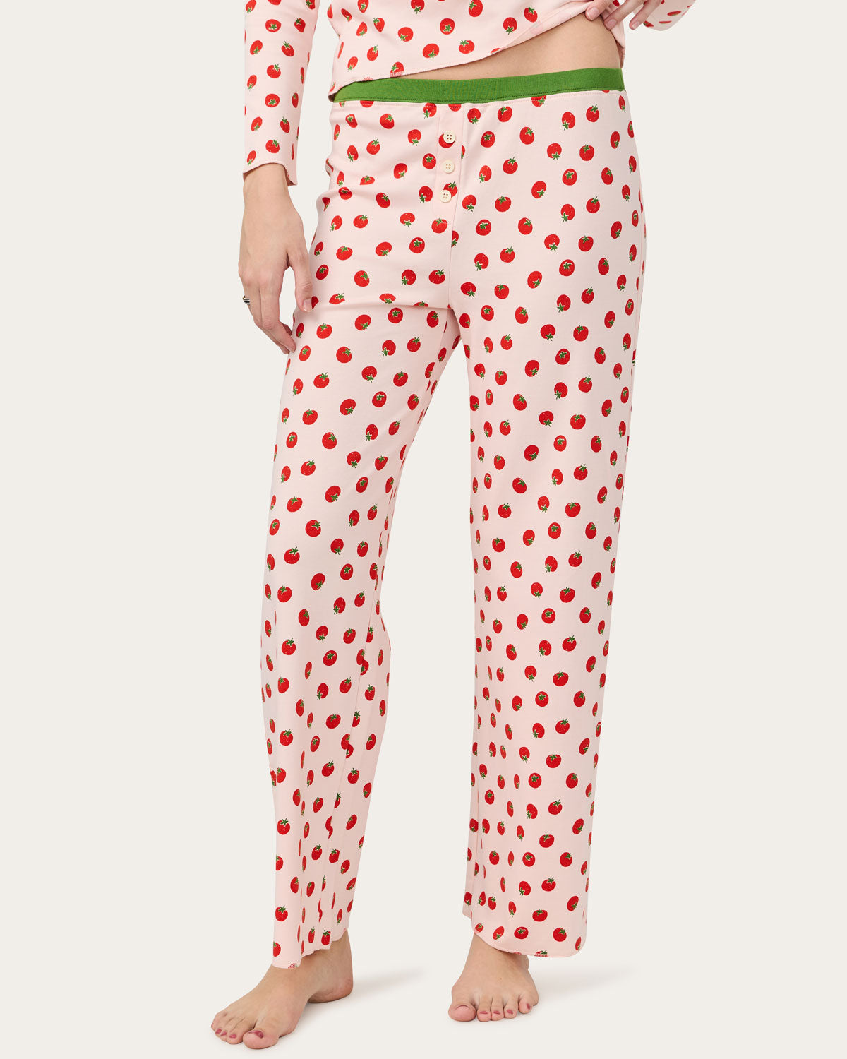 Ellie Pj Set in Juicy Tomatoes By Morgan Lane