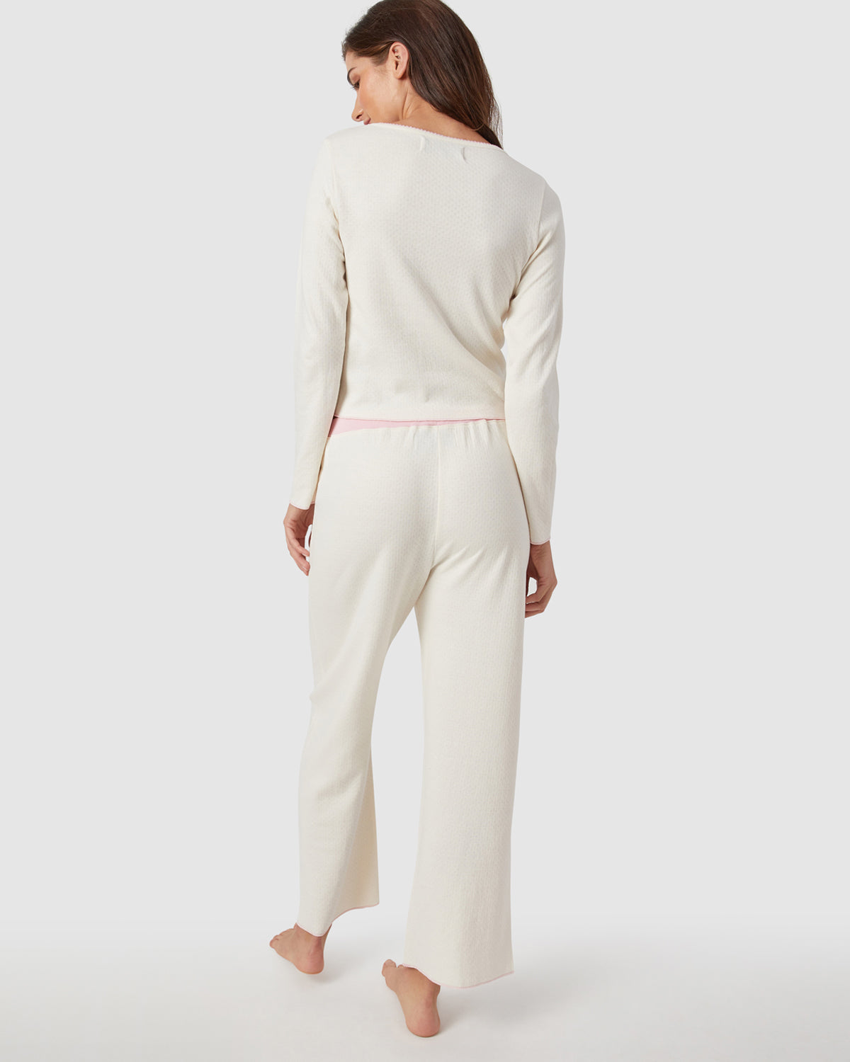 Ellie Pajama Set In Rose Water By Morgan Lane