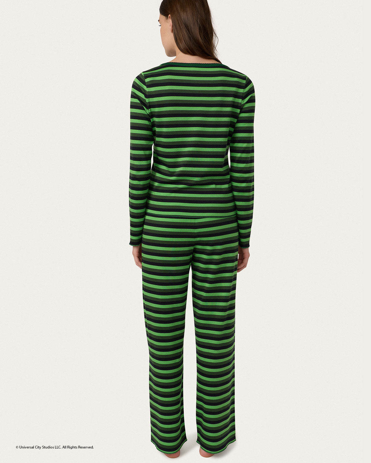 Elphaba Stripe Long PJ Set By Morgan Lane