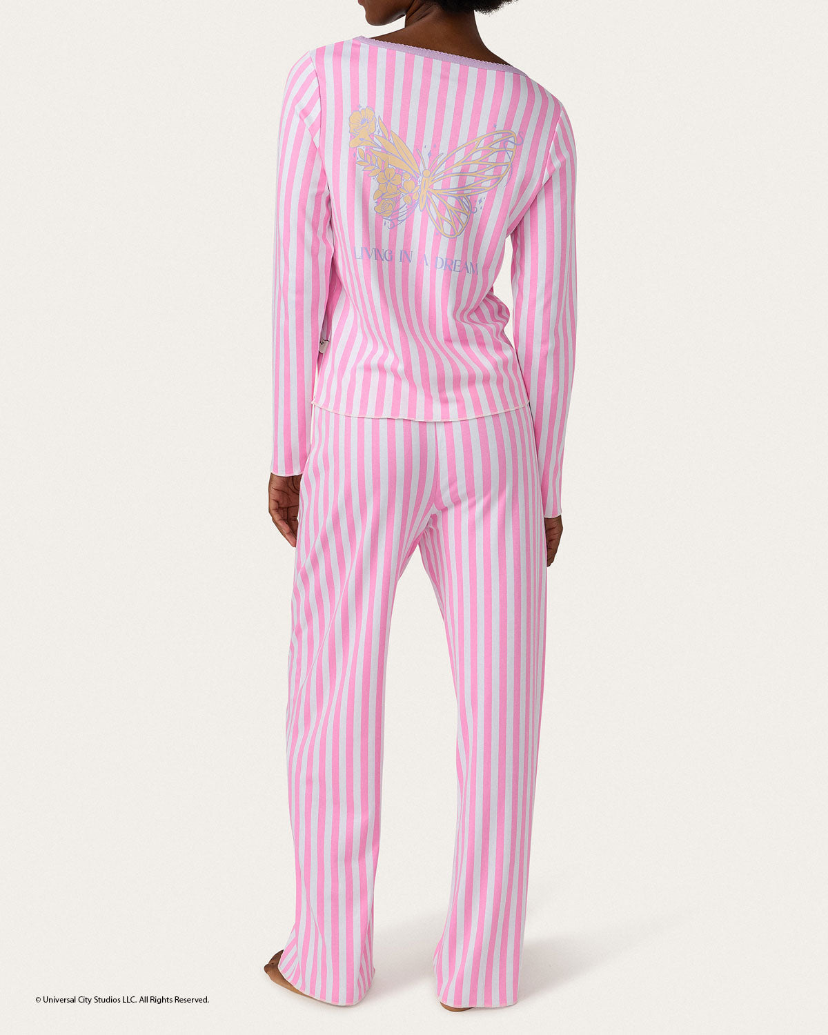 Glinda Striped PJ Set By Morgan Lane