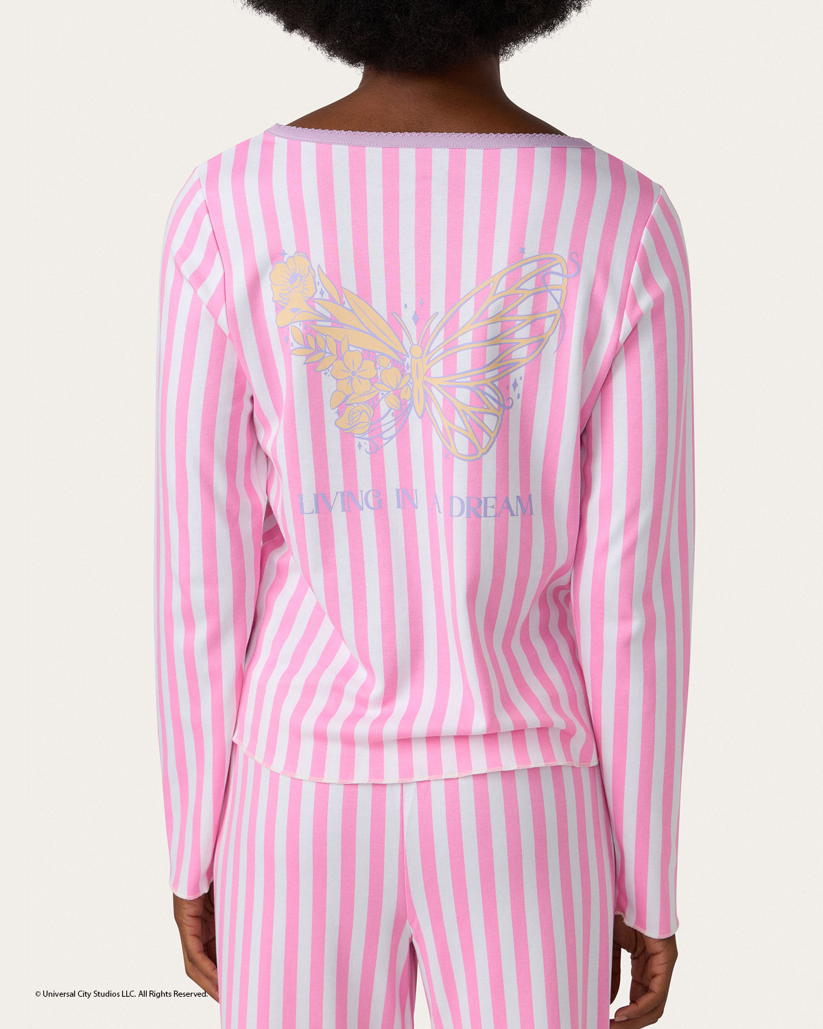 Glinda Striped PJ Set By Morgan Lane