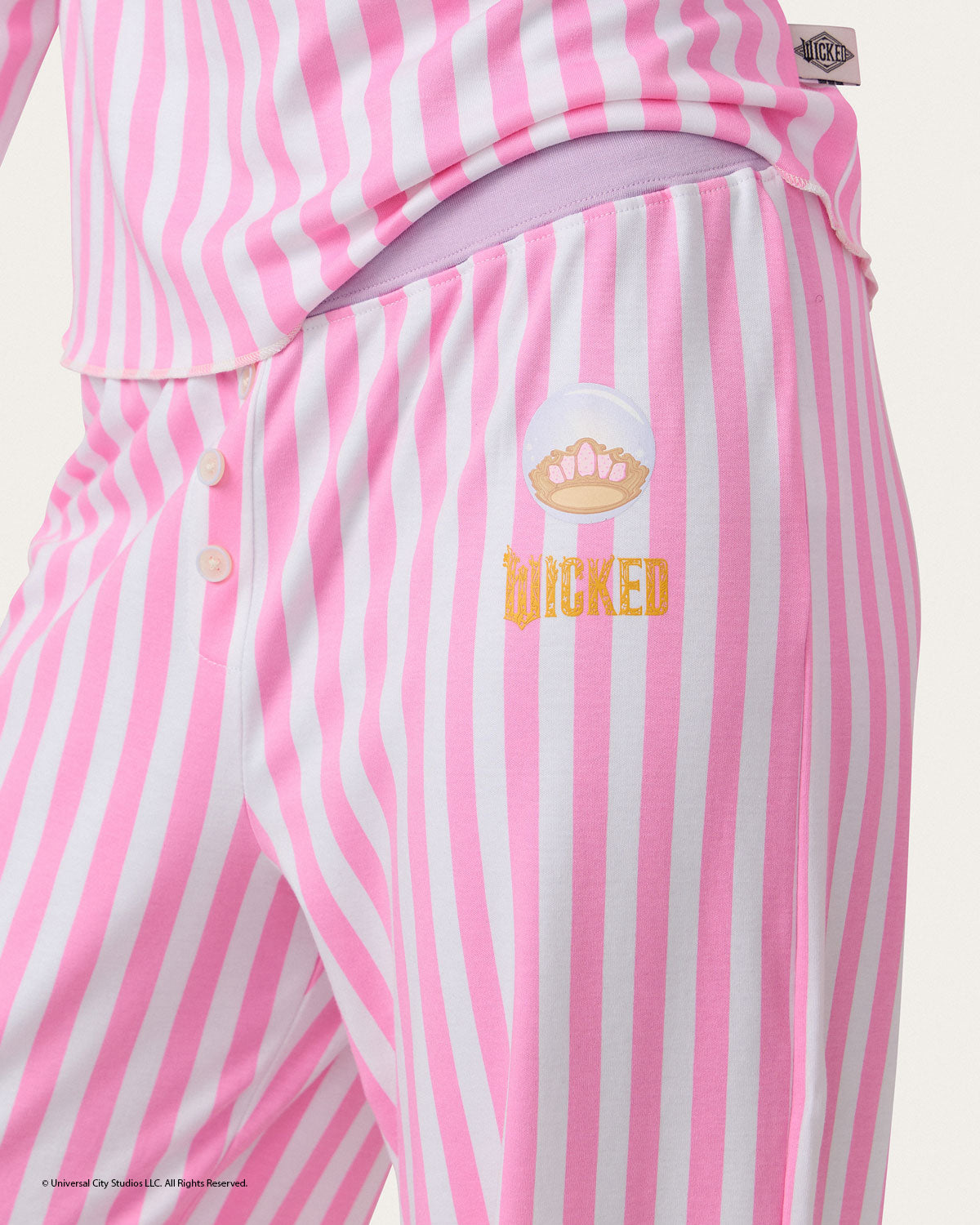 Glinda Striped PJ Set By Morgan Lane