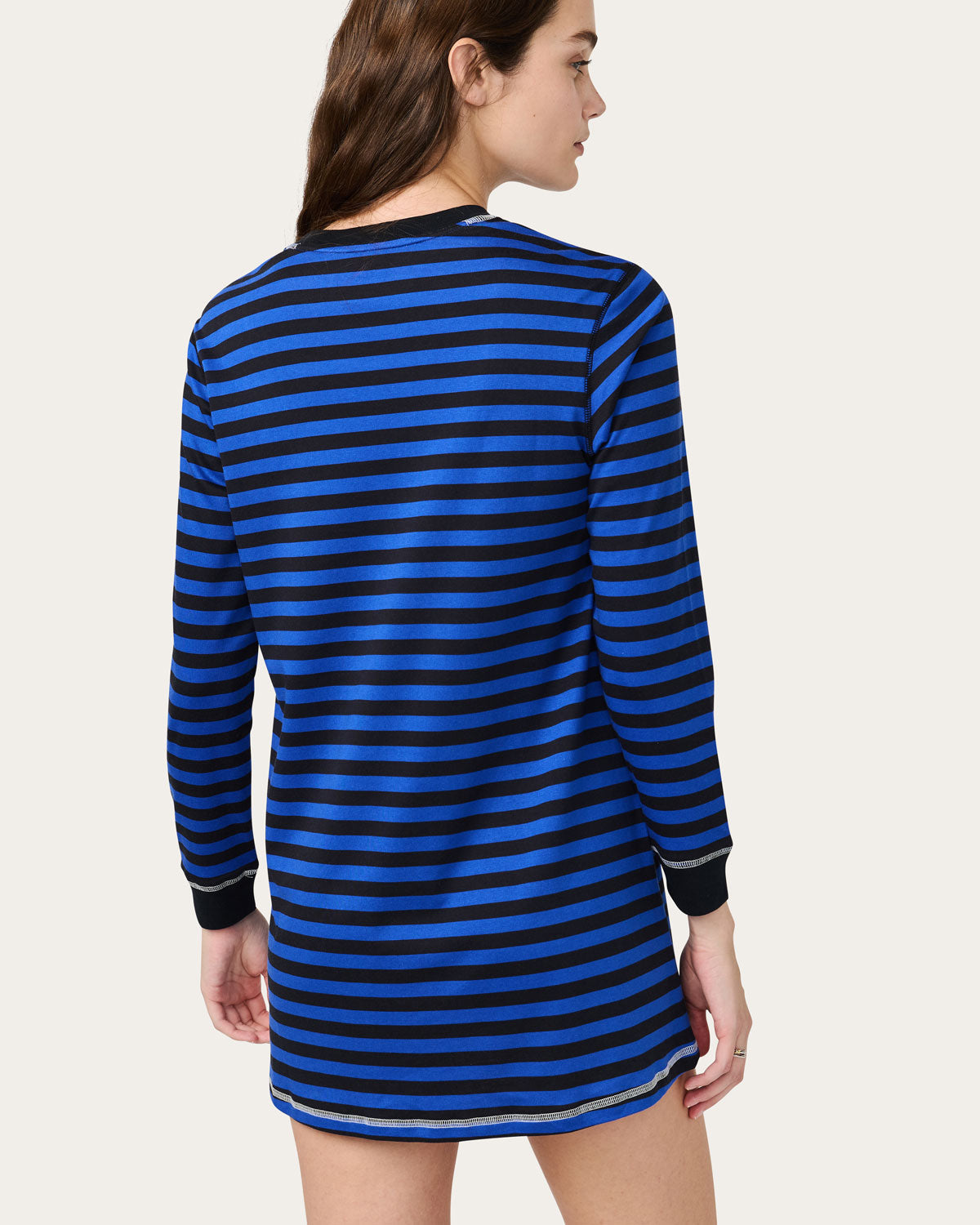 Jordan Dress in Stormy Stripe By Morgan Lane