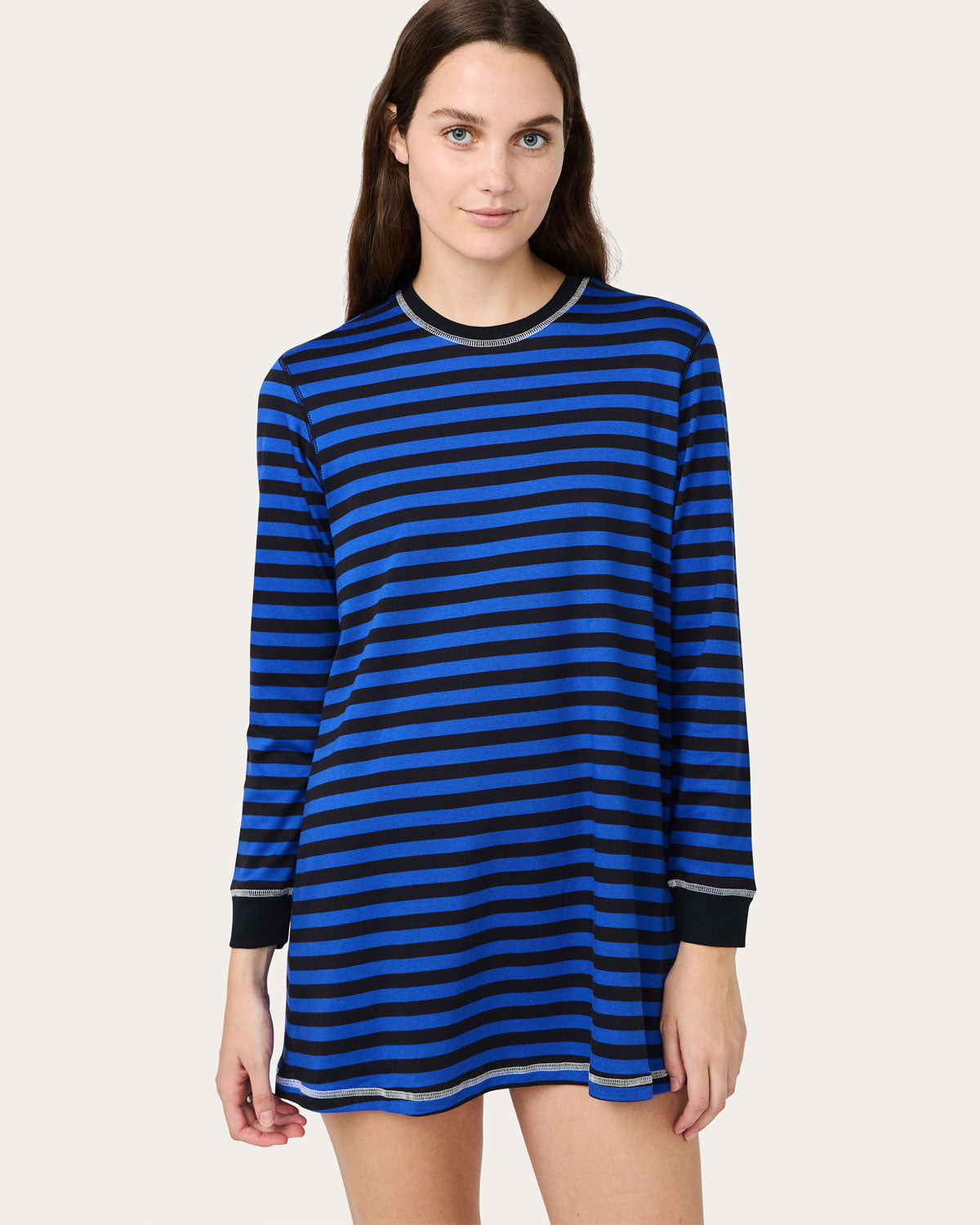 Jordan Dress in Stormy Stripe By Morgan Lane