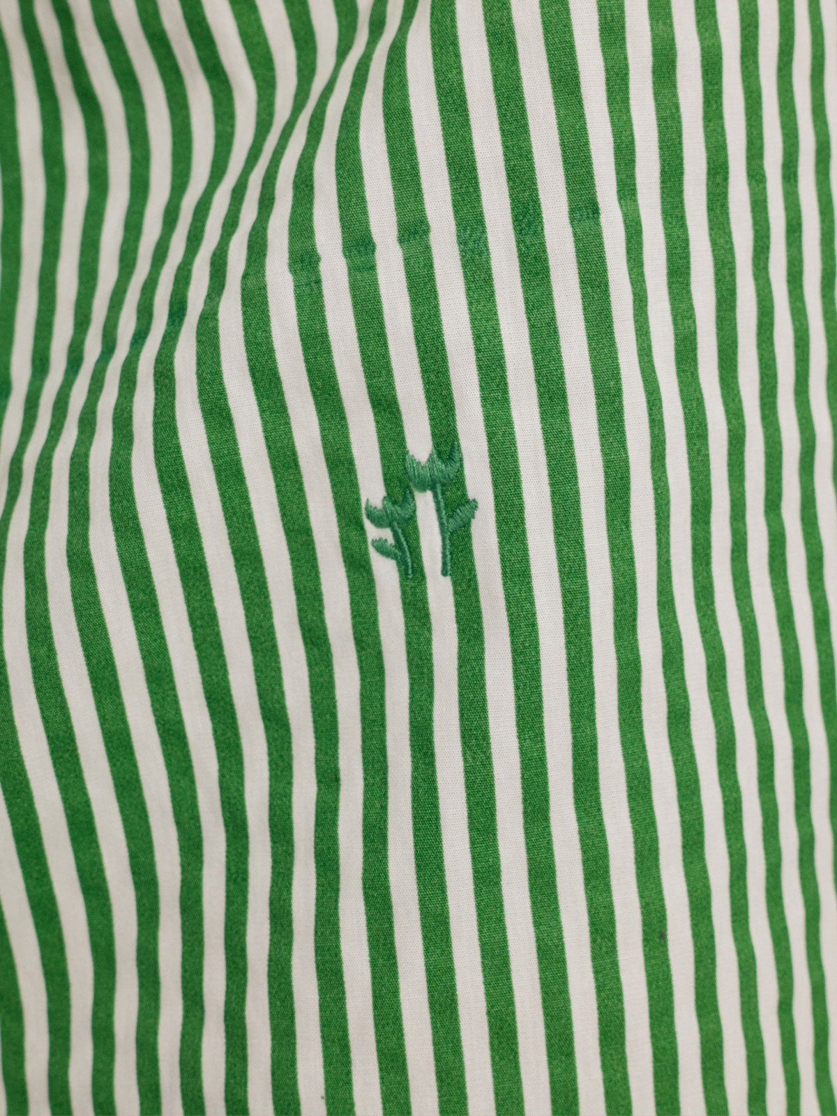Linnet Night Shirt in Jade Stripe By Morgan Lane