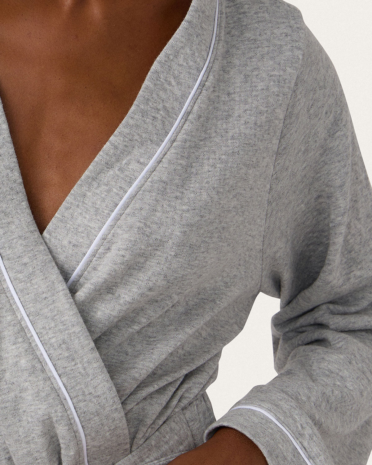Nala Robe in Heather Pointelle By Morgan Lane