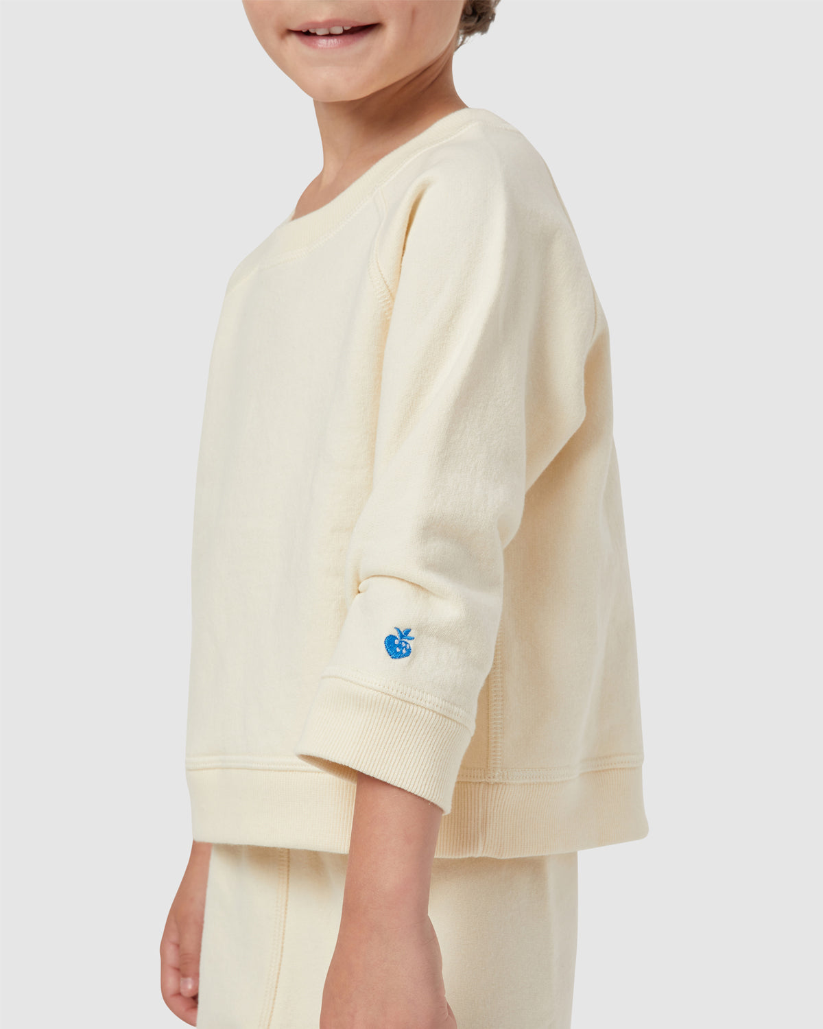 Mini Rowan Crewneck in Cream By Morgan Lane